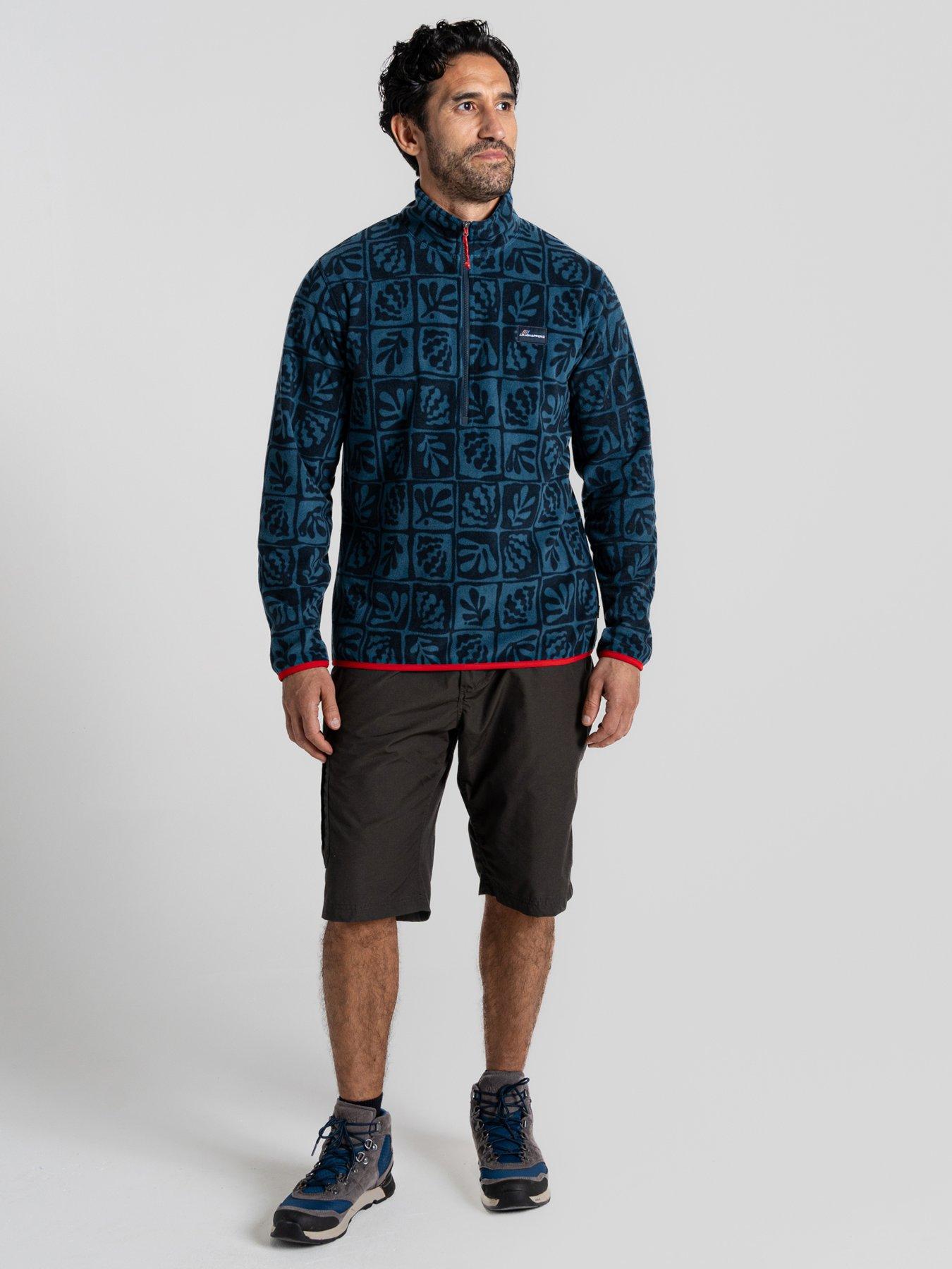 image of craghoppers-mens-galdie-half-zip-fleece-blue