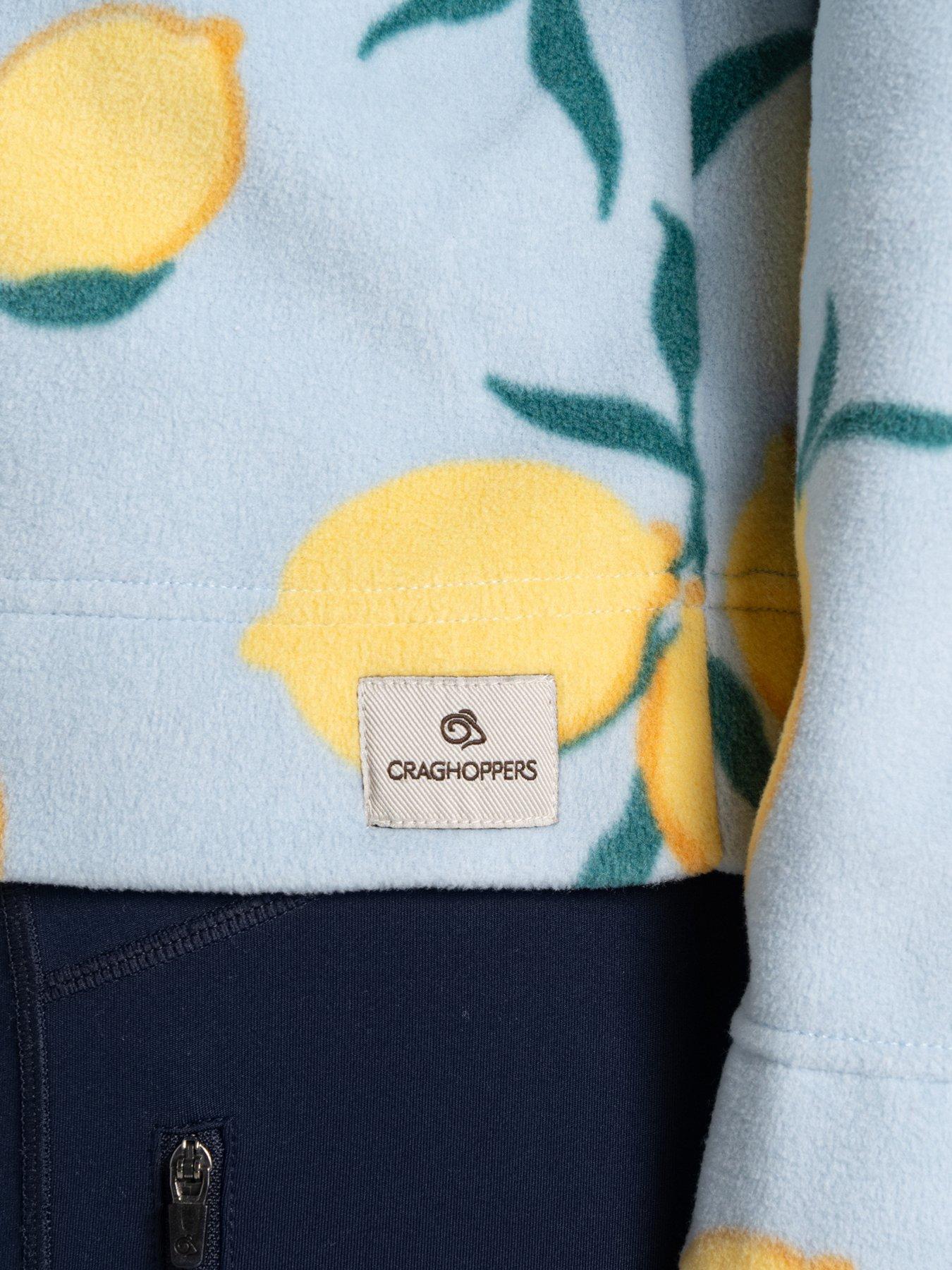 Image 4 of 5 of Craghoppers Womens Annjela Half Zip Fleece -nimbus Lemon Print - Blue