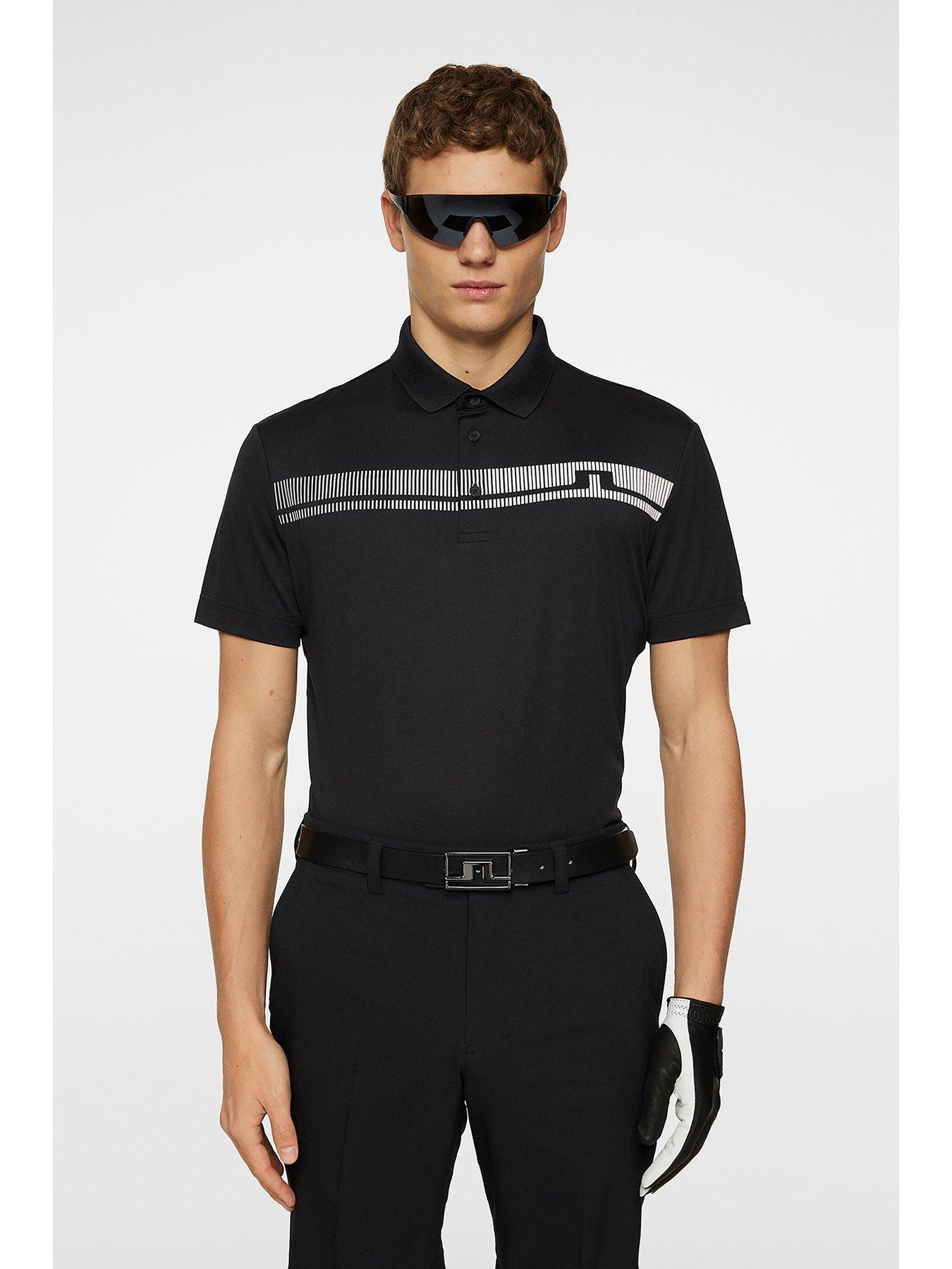 J LINDEBERG Mens Golf Klas Polo - Black