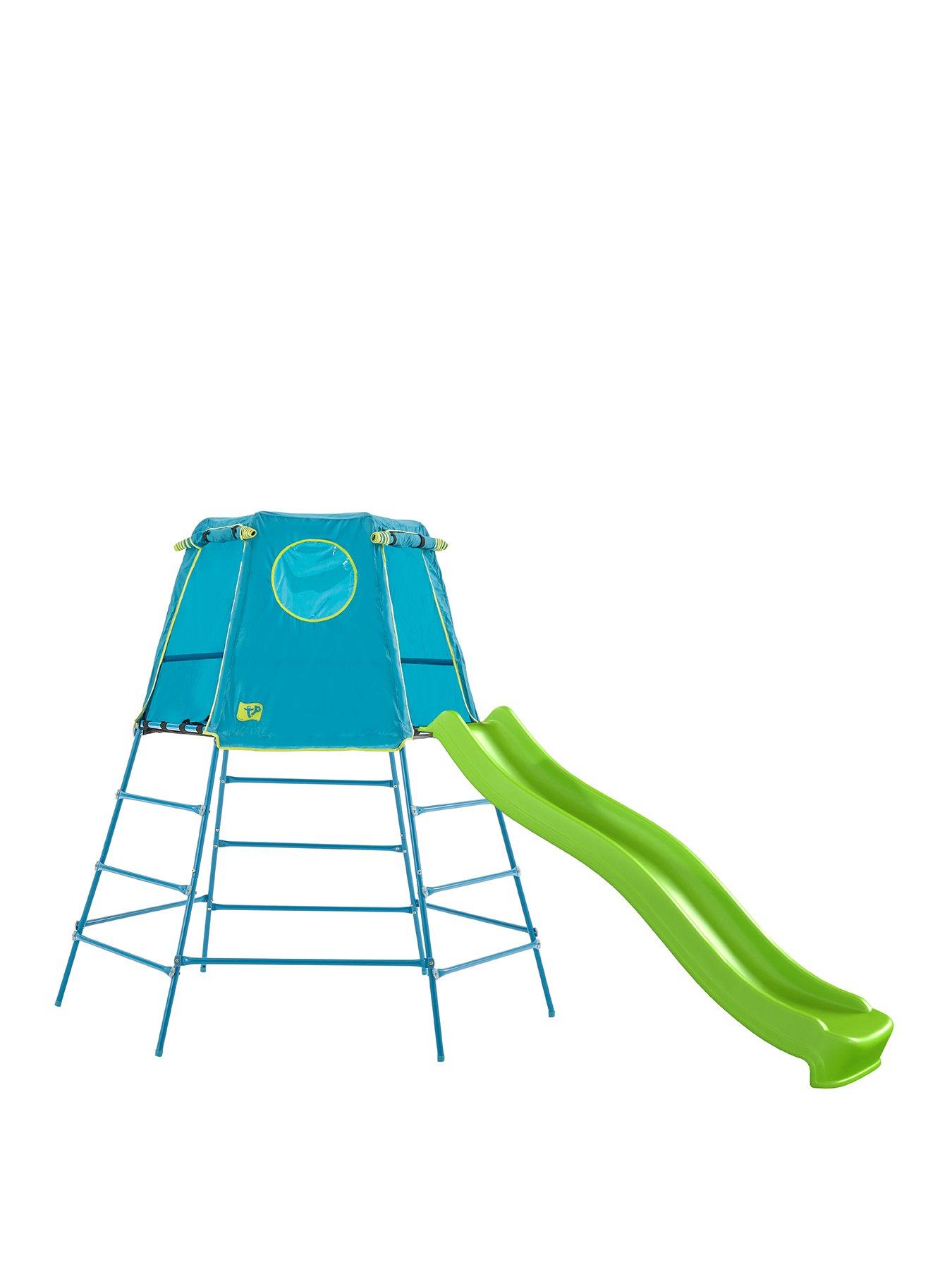  image of tp-explorer-metal-climbing-frame-set-amp-slide-blue-edition