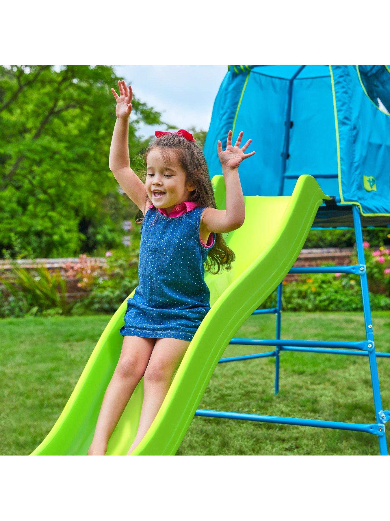  image of tp-explorer-metal-climbing-frame-set-amp-slide-blue-edition