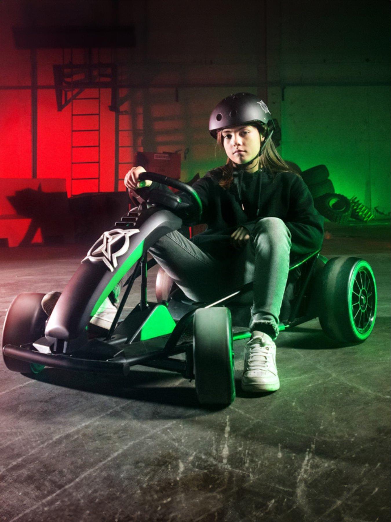  image of xootz-kidsnbspcomet-electric-go-kart--nbspblack