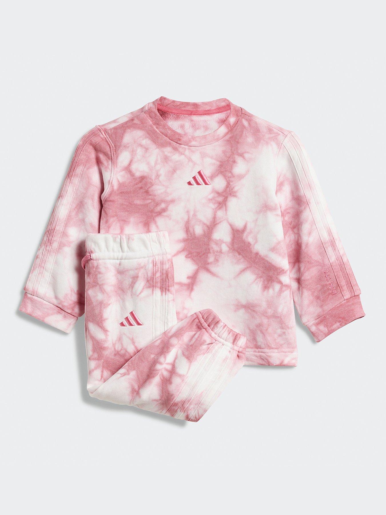  image of adidas-sportswear-infant-unisex-all-szn-wash-tracksuit-pink