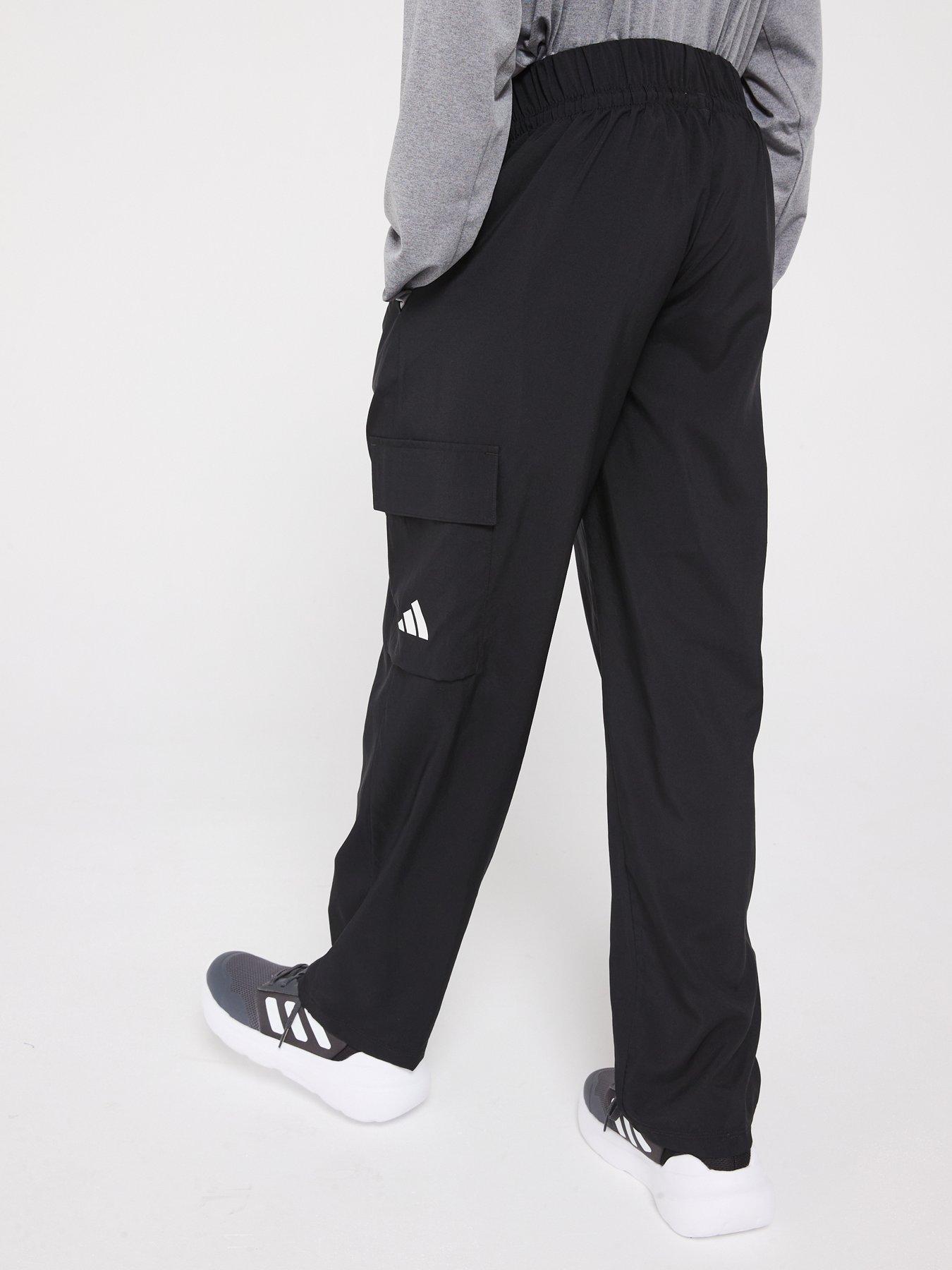  image of adidas-sportswear-junior-boys-essentials-climacool-cargo-joggers-black