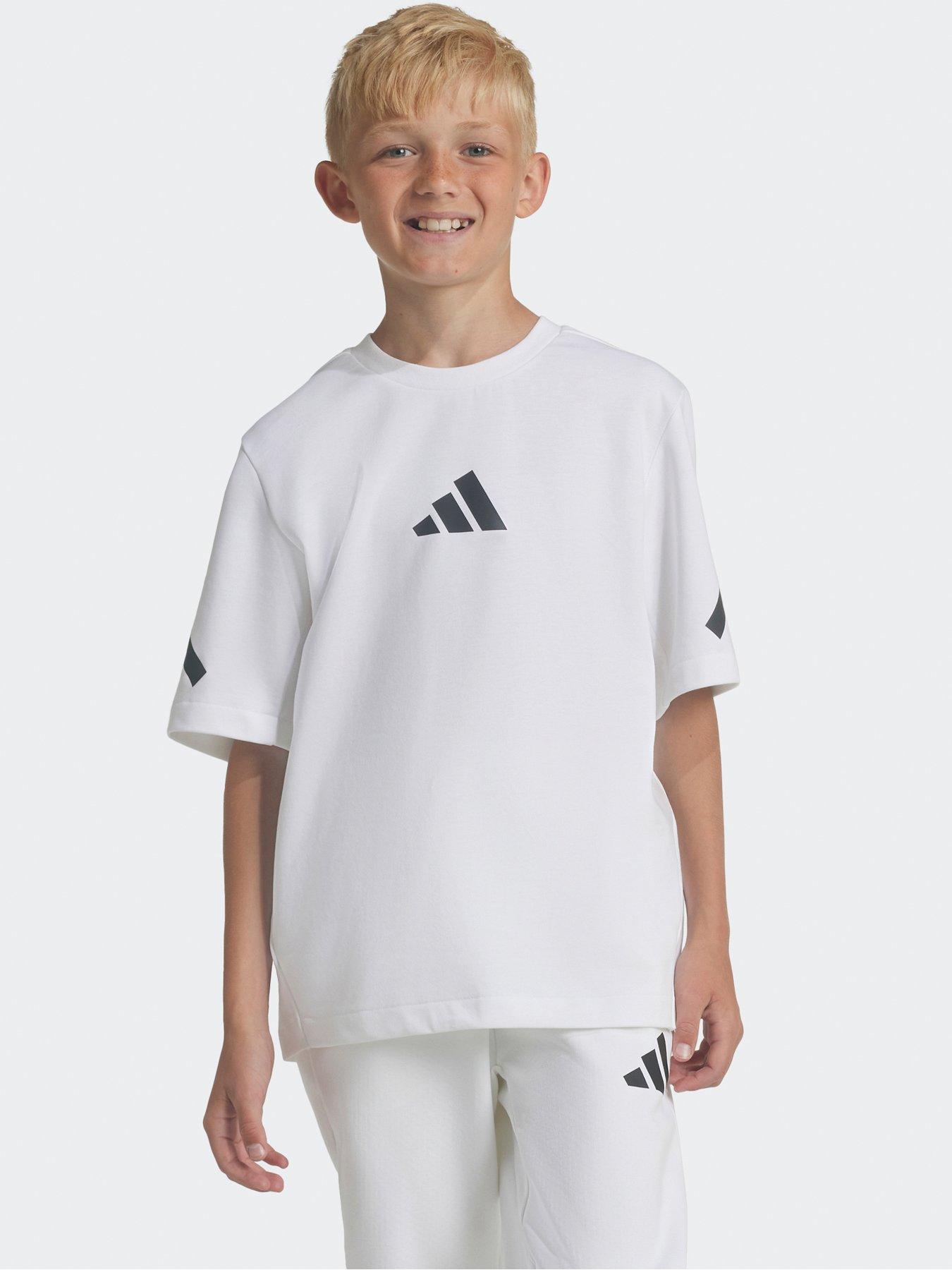 undefined Junior Boys adidas Z.N.E. T-Shirt  - White