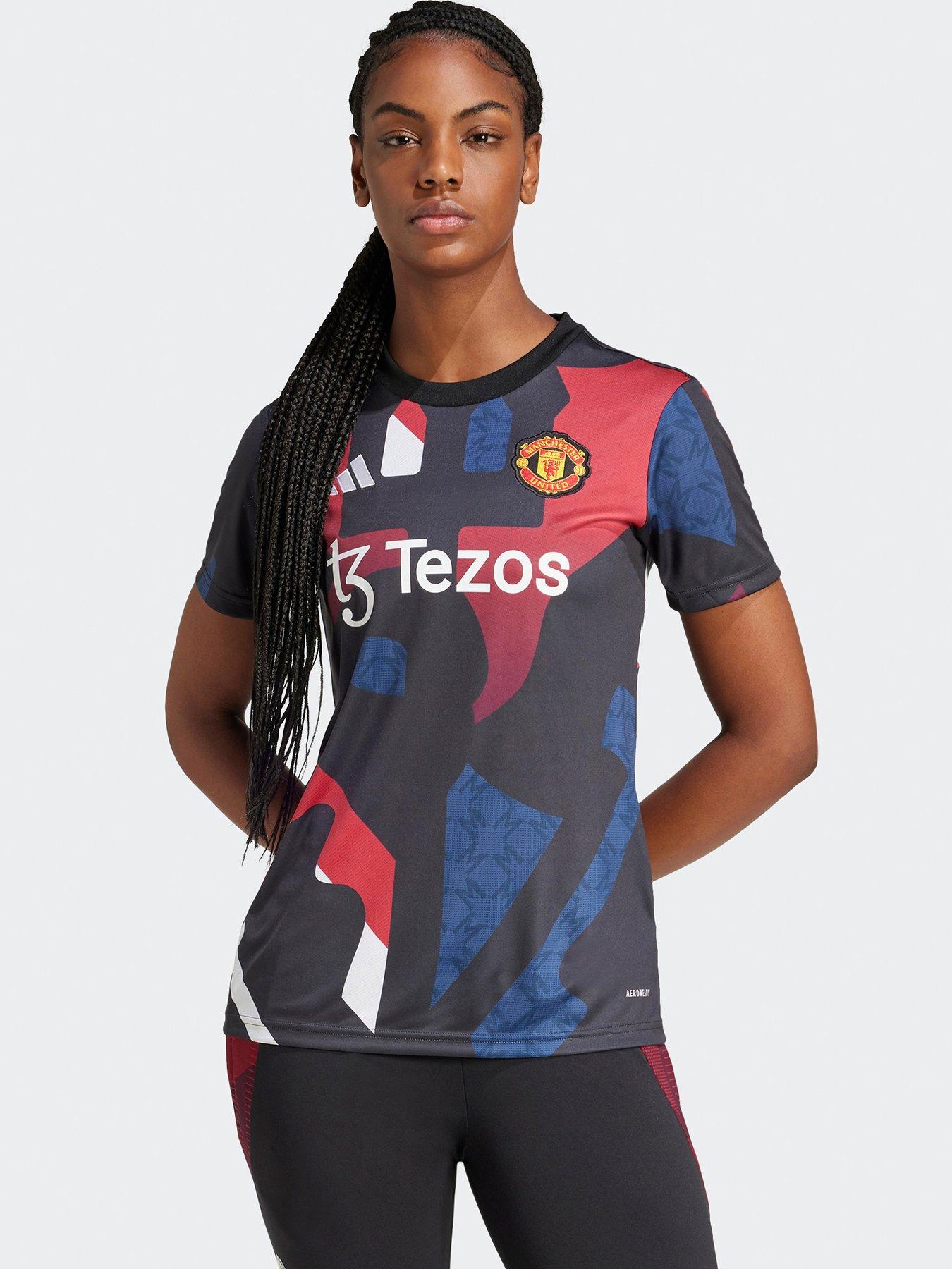 undefined Womens Manchester United Pre Match Shirt - Black