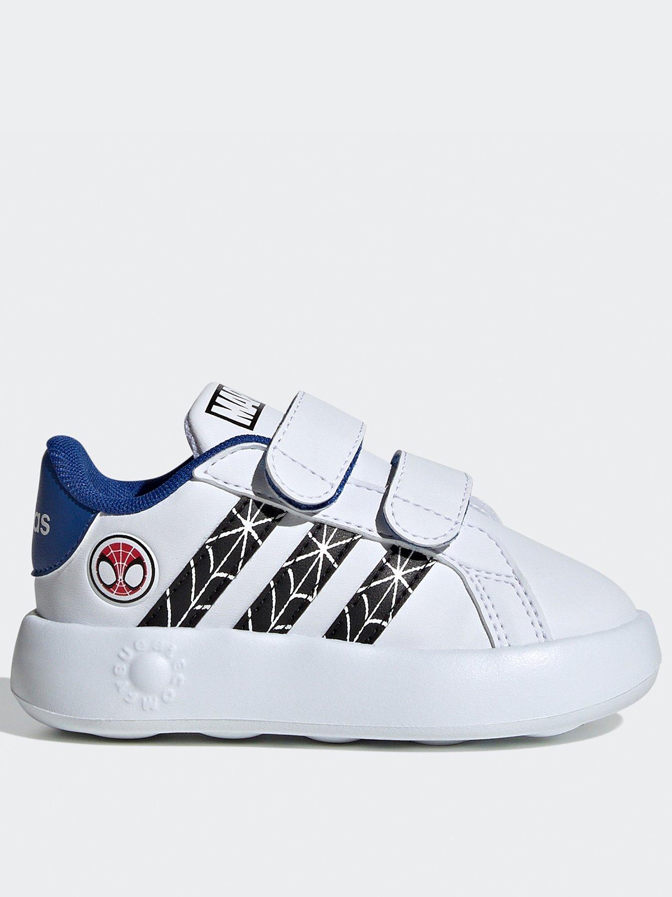 adidas-sportswear-infant-unisex-marvels-spider-man-grand-court-shoes-kids-white
