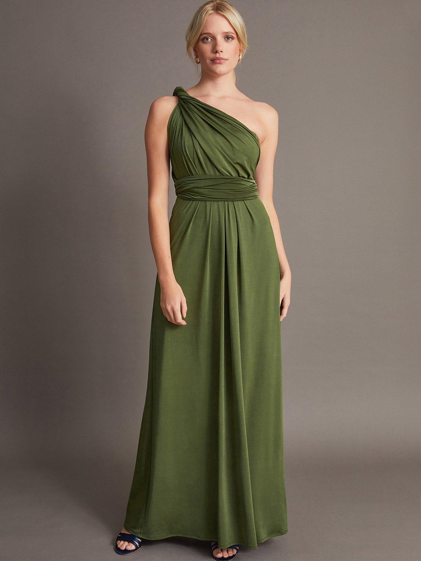 green multiway bridesmaid dress Olive Green Multiway Dress - Bridesmaid Dress