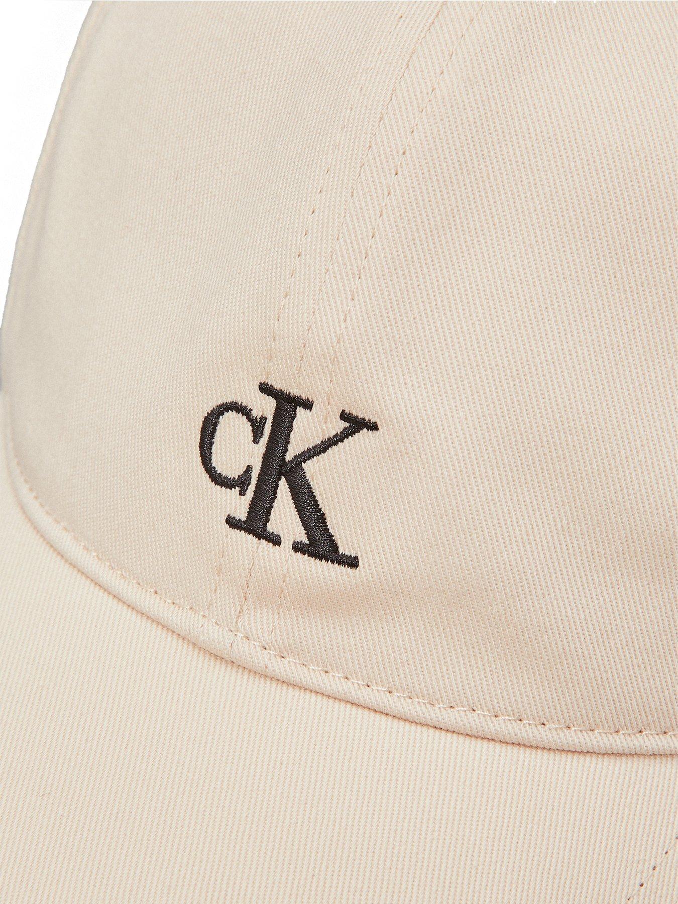  image of calvin-klein-jeans-kids-monogram-baseball-cap-beige
