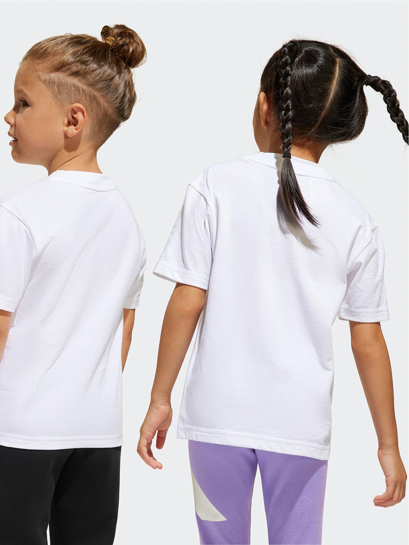  image of adidas-sportswear-kids-unisex-essentials-t-shirt-white