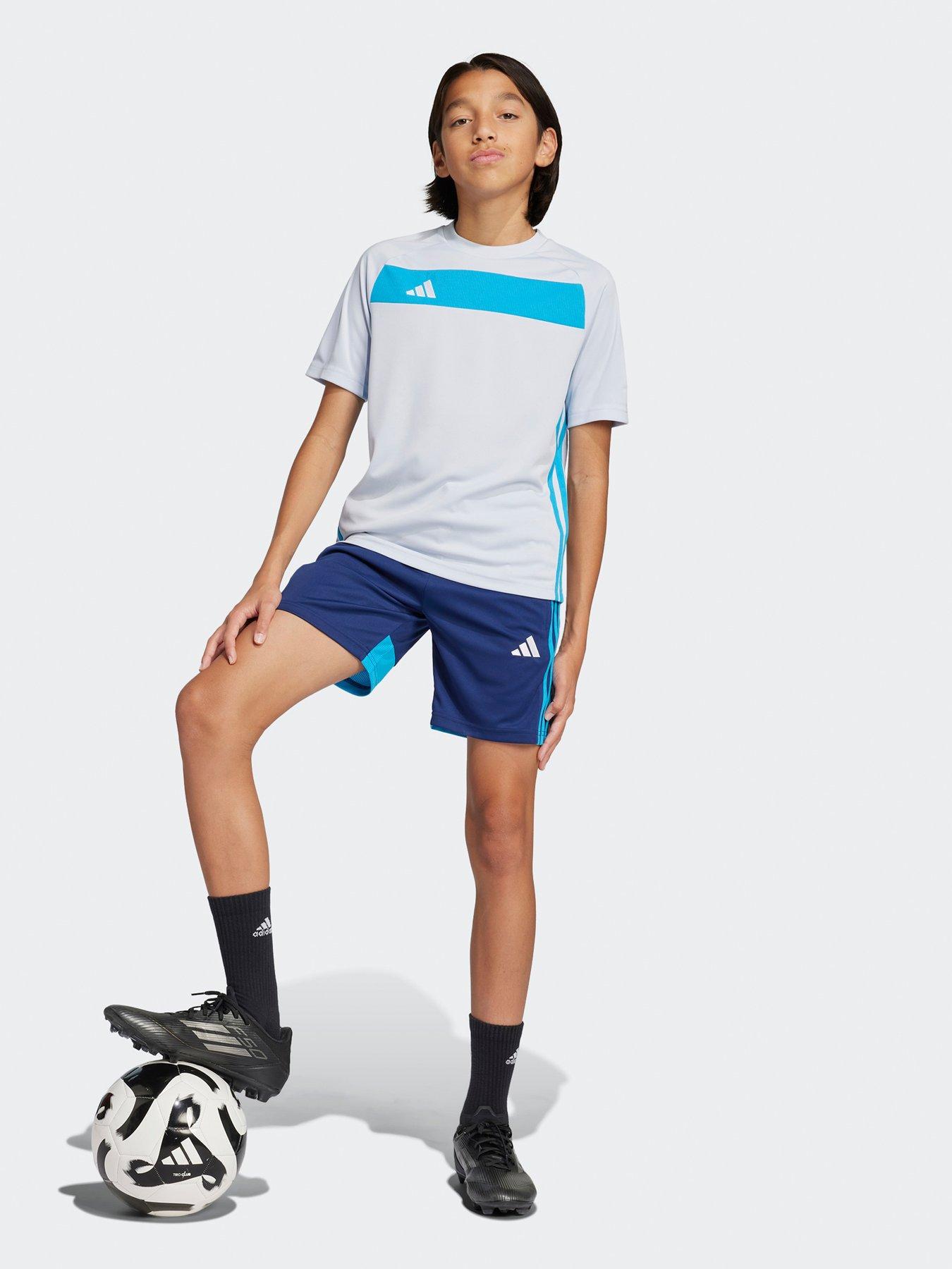 stillFront image of adidas-youth-tiro-essential-jersey-greyblue