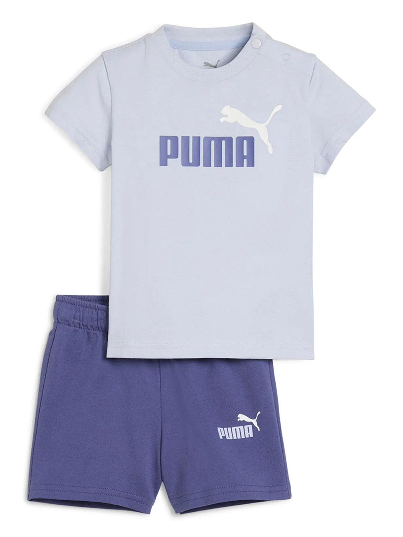 puma-toddler-unisex-t-shirt-and-short-set-blue