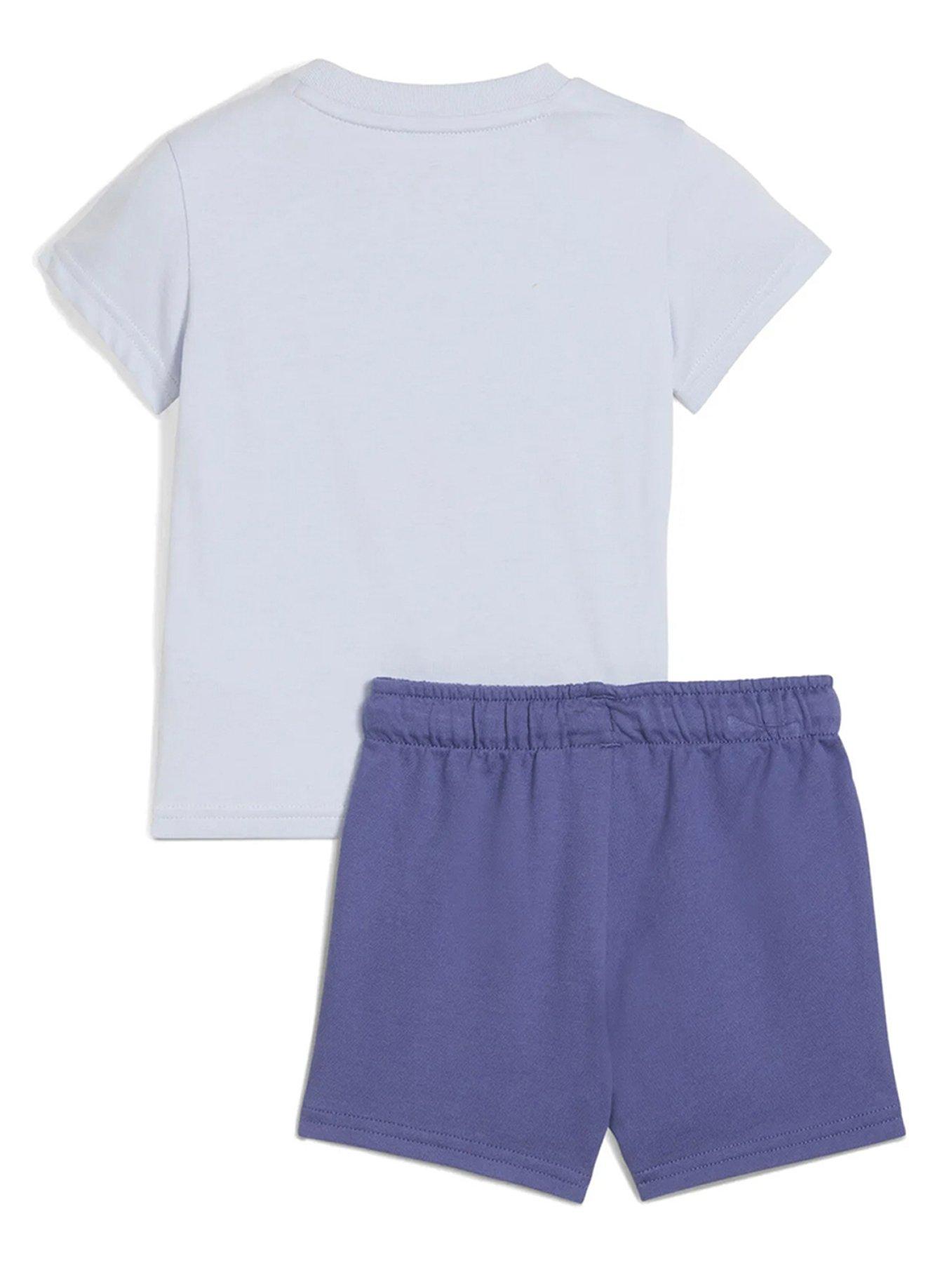  image of puma-toddler-unisex-t-shirt-and-short-set-blue