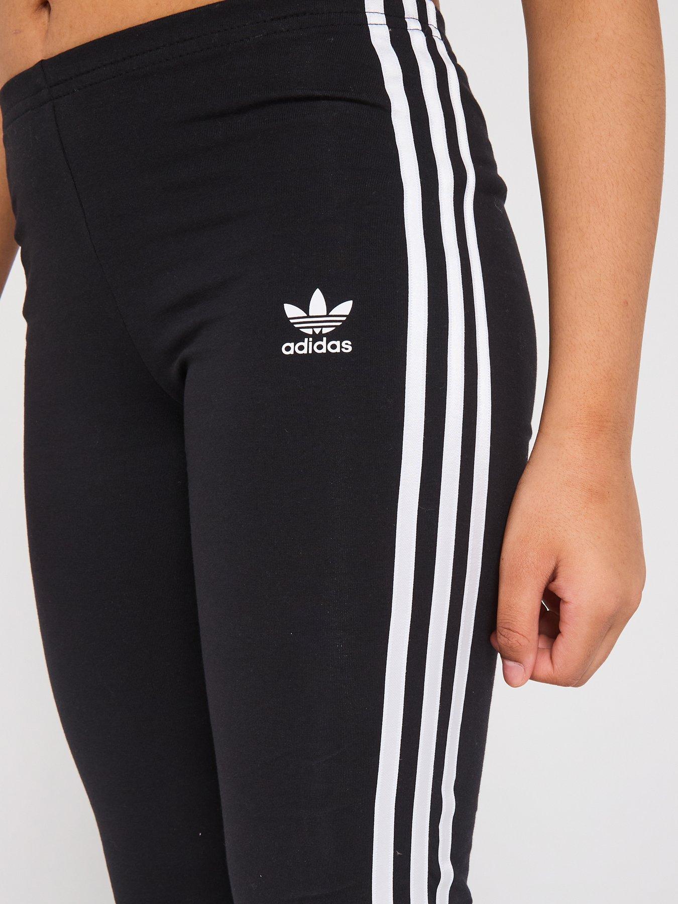 Image 4 of 6 of adidas Originals Junior Girls Adicolor Leggings  - Black