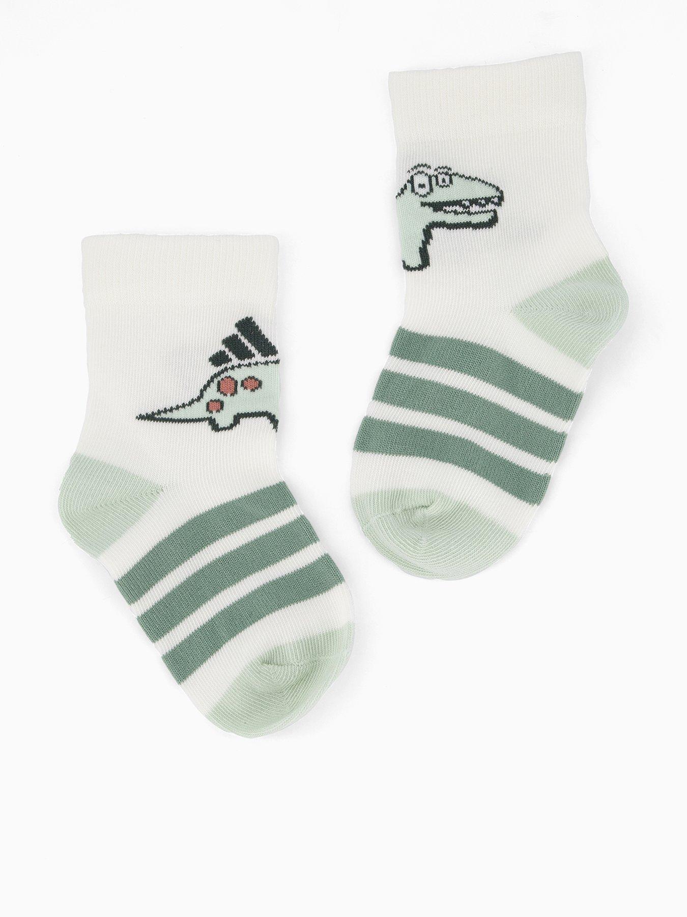 undefined Kids Unisex Adiraptor Socks 3 Pairs - Green