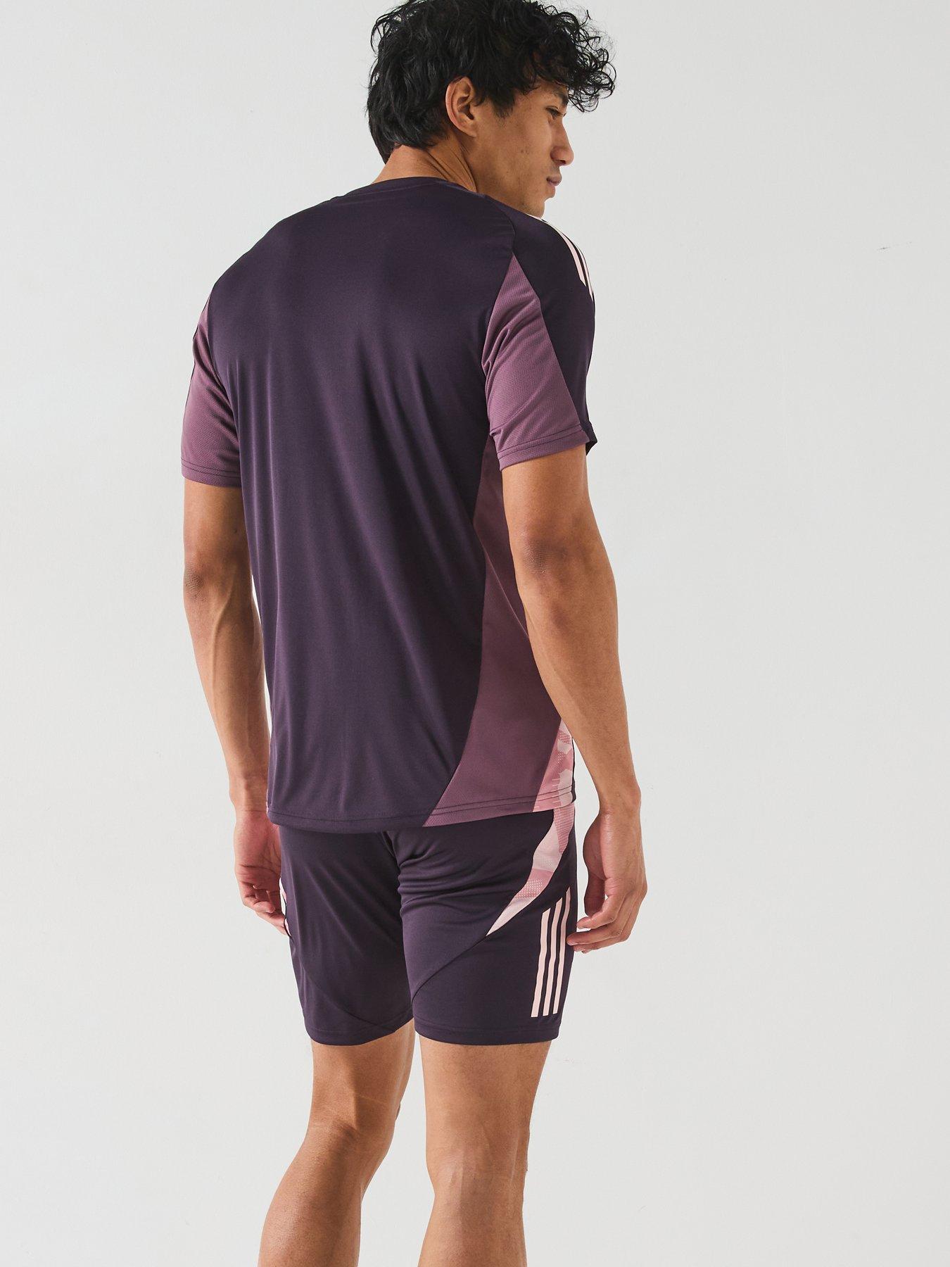  image of adidas-mens-arsenal-training-tee-purple