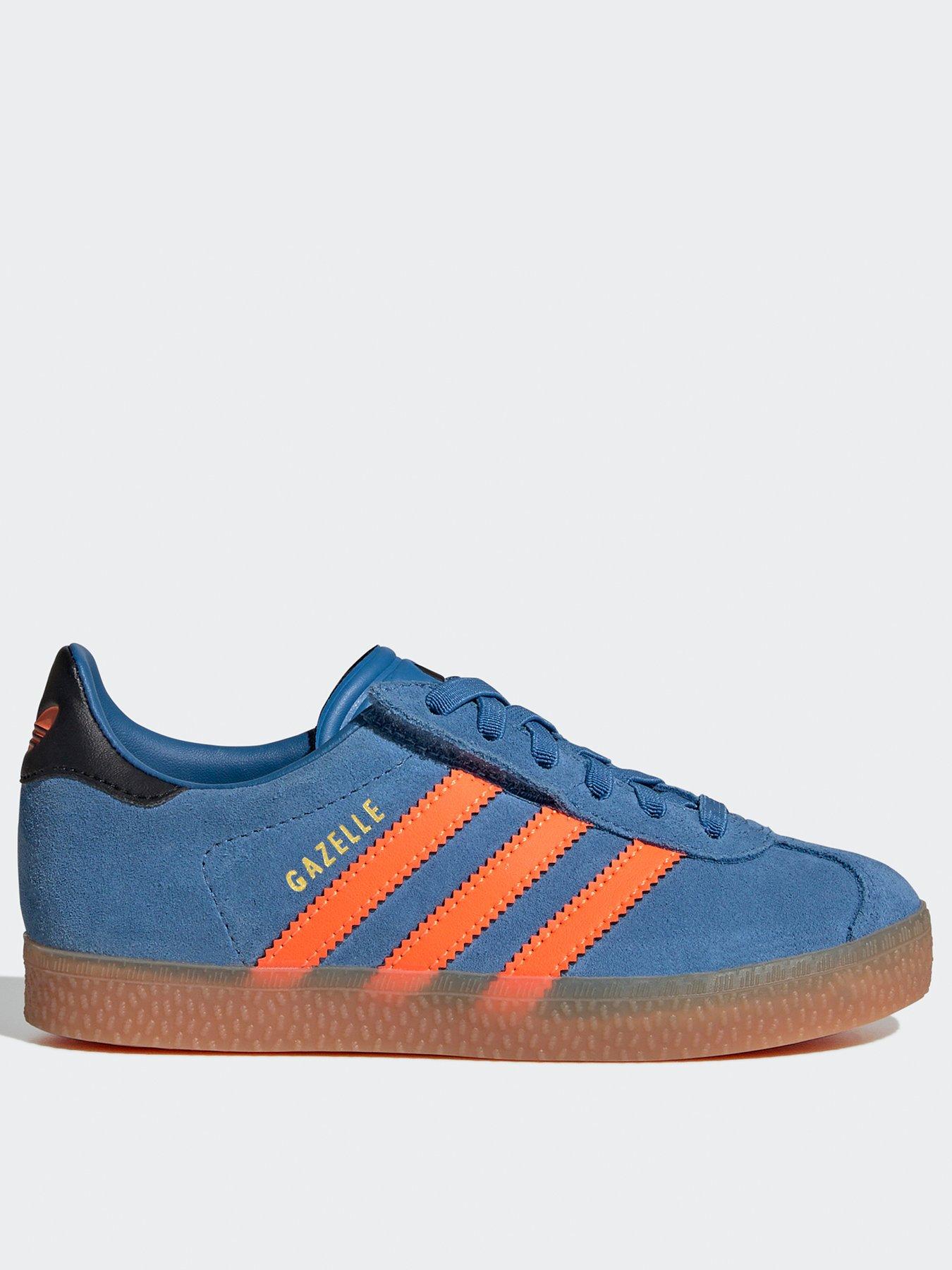 adidas-originals-kids-unisex-gazelle-comfort-closure-elastic-lace-shoes-kids-blue