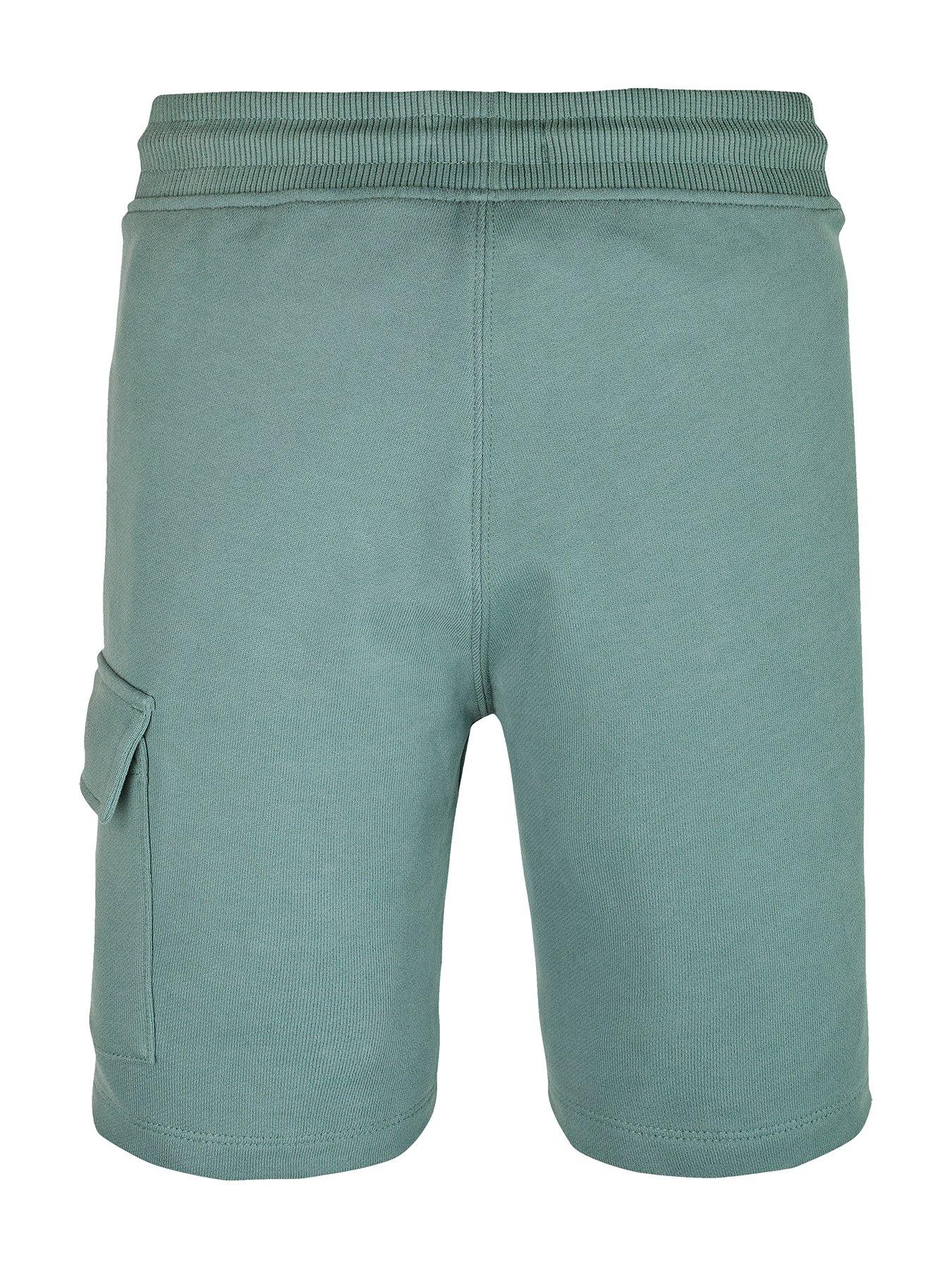Image 5 of 5 of Calvin Klein Jeans Boys Peached Terry Cargo Short - Green