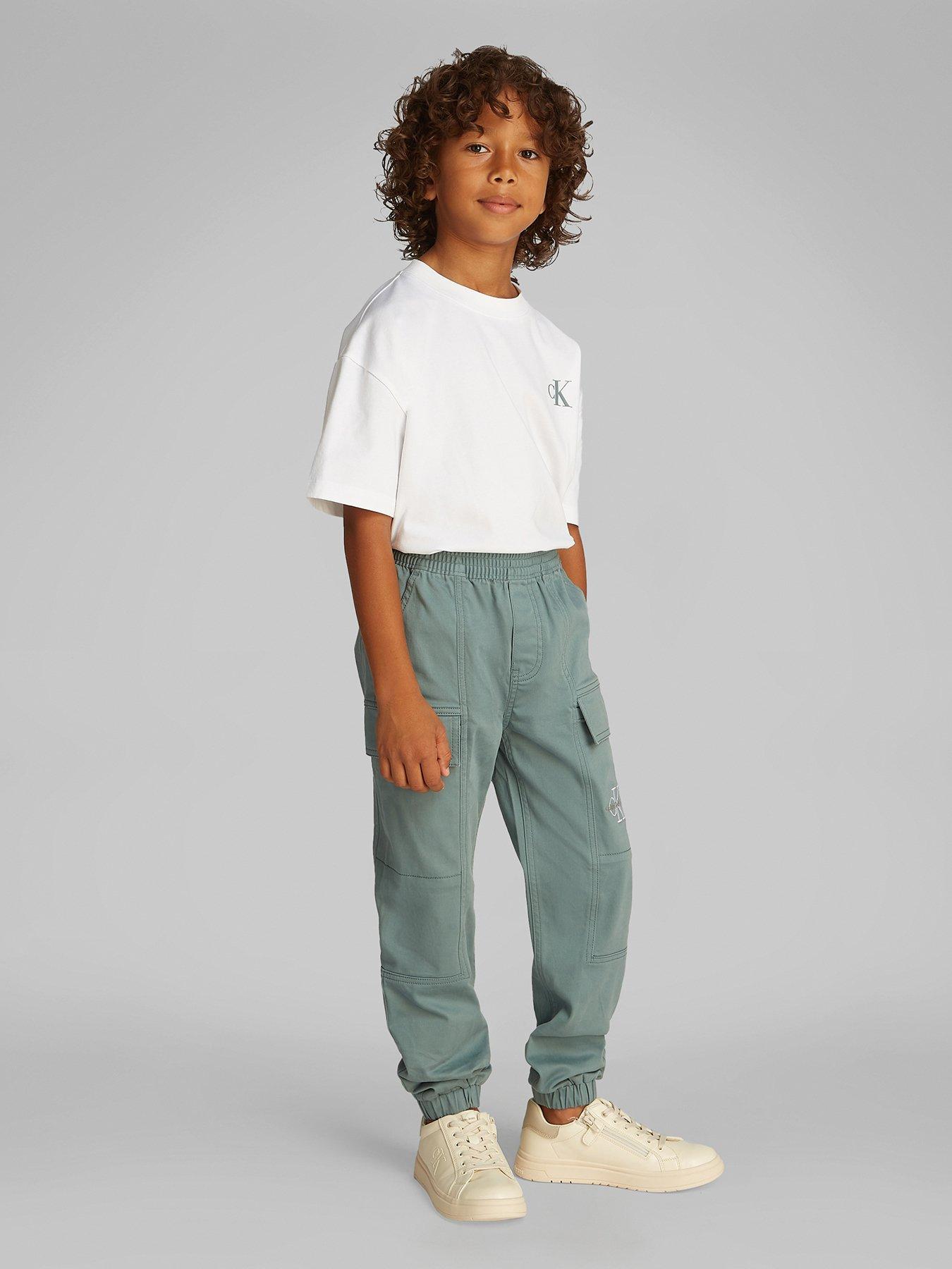 calvin-klein-jeans-boys-essential-woven-cargo-pants-green