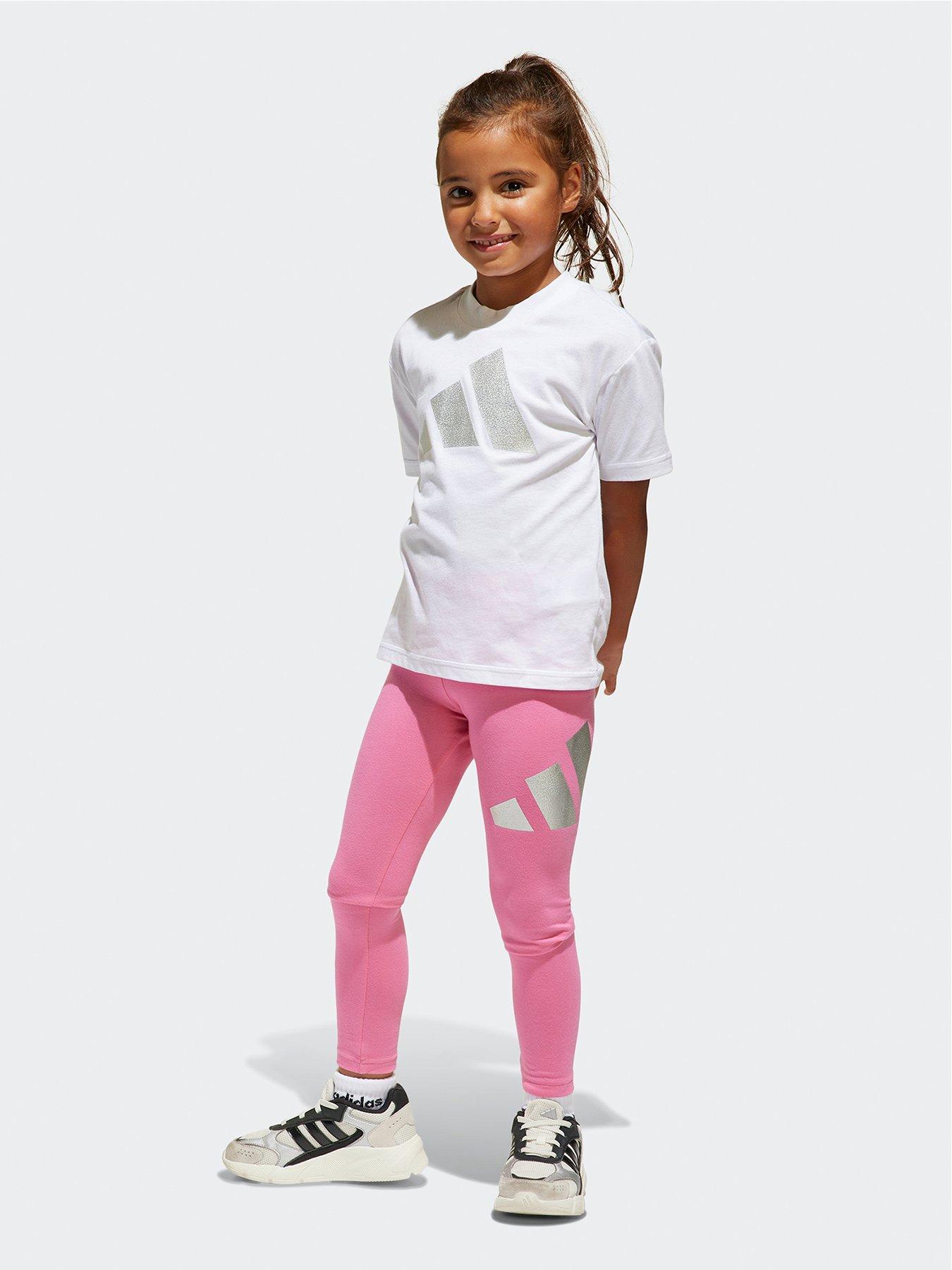 adidas Sportswear Kids Girls Seasonal Essentials Glam Cotton Set - White