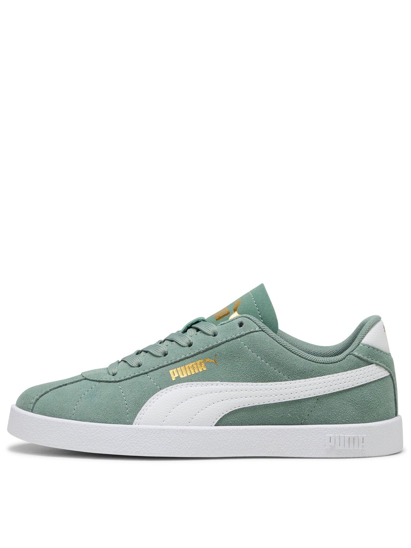 puma-junior-unisex-club-ii-green-moon-puma-white