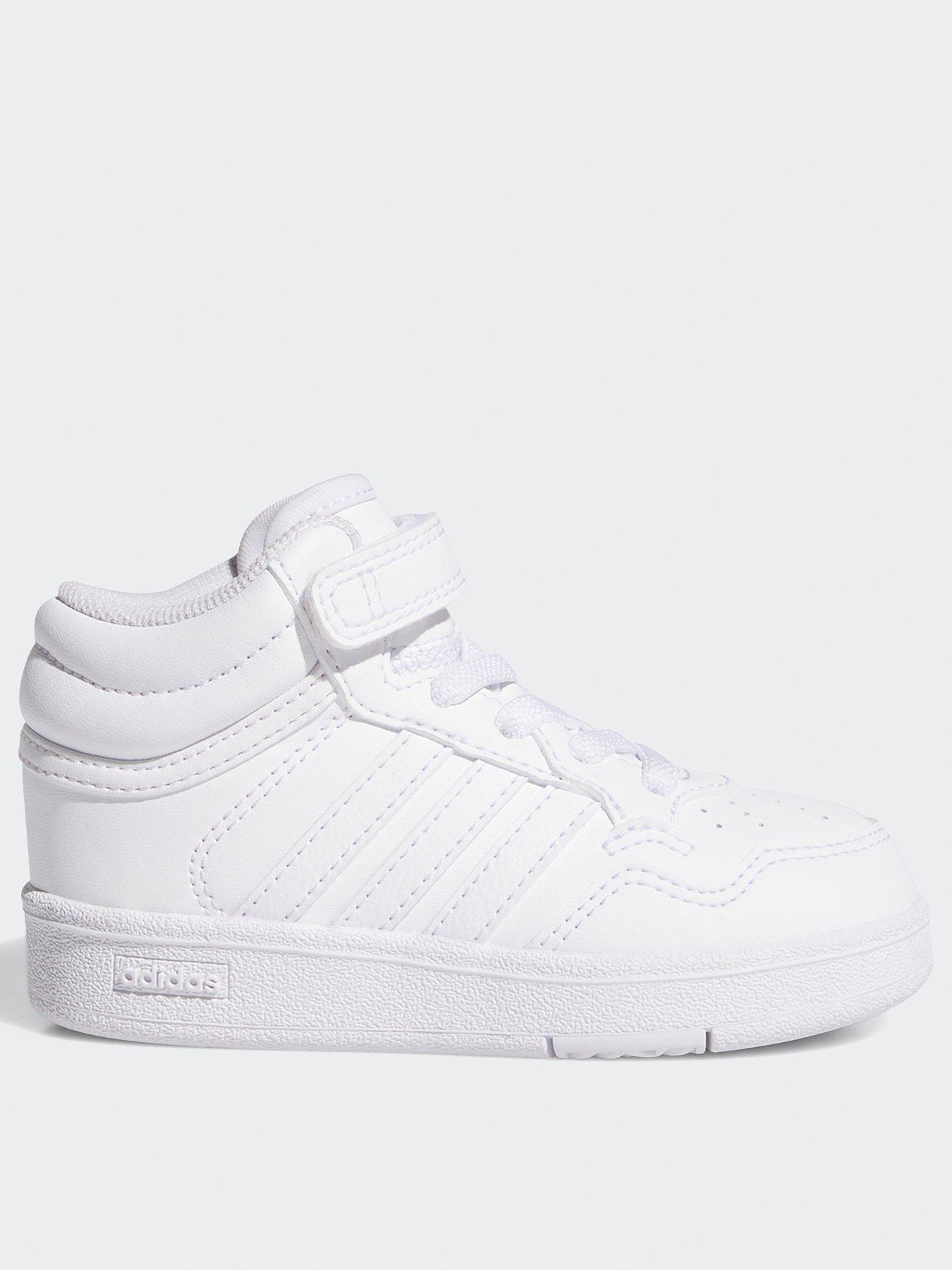 undefined Infant Unisex Hoops 4.0 Mid Shoes Kids - White
