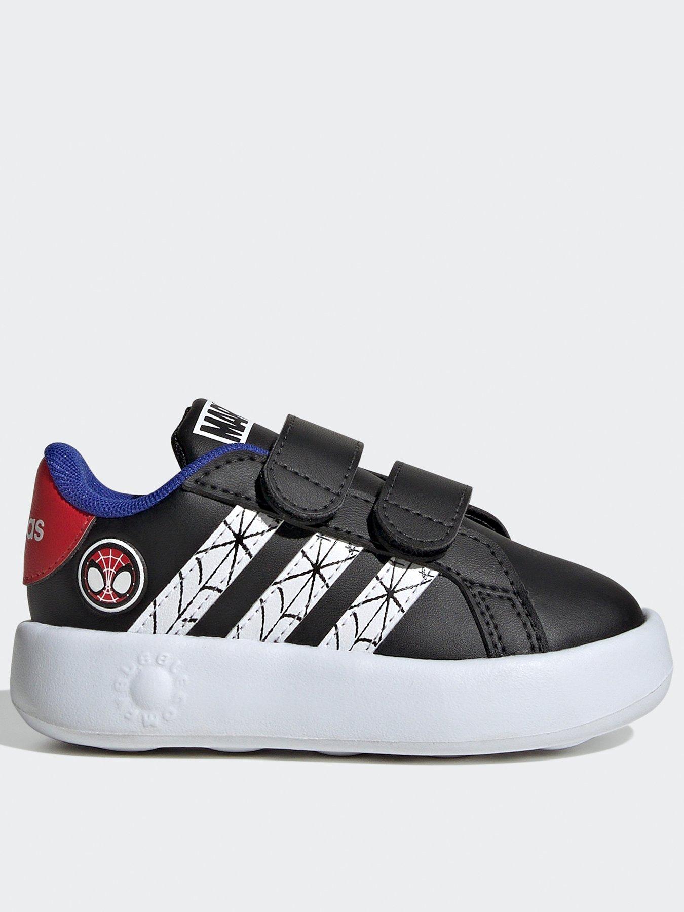 adidas-sportswear-infant-unisex-adidas-x-marvels-spider-man-grand-court-shoes-kids-black