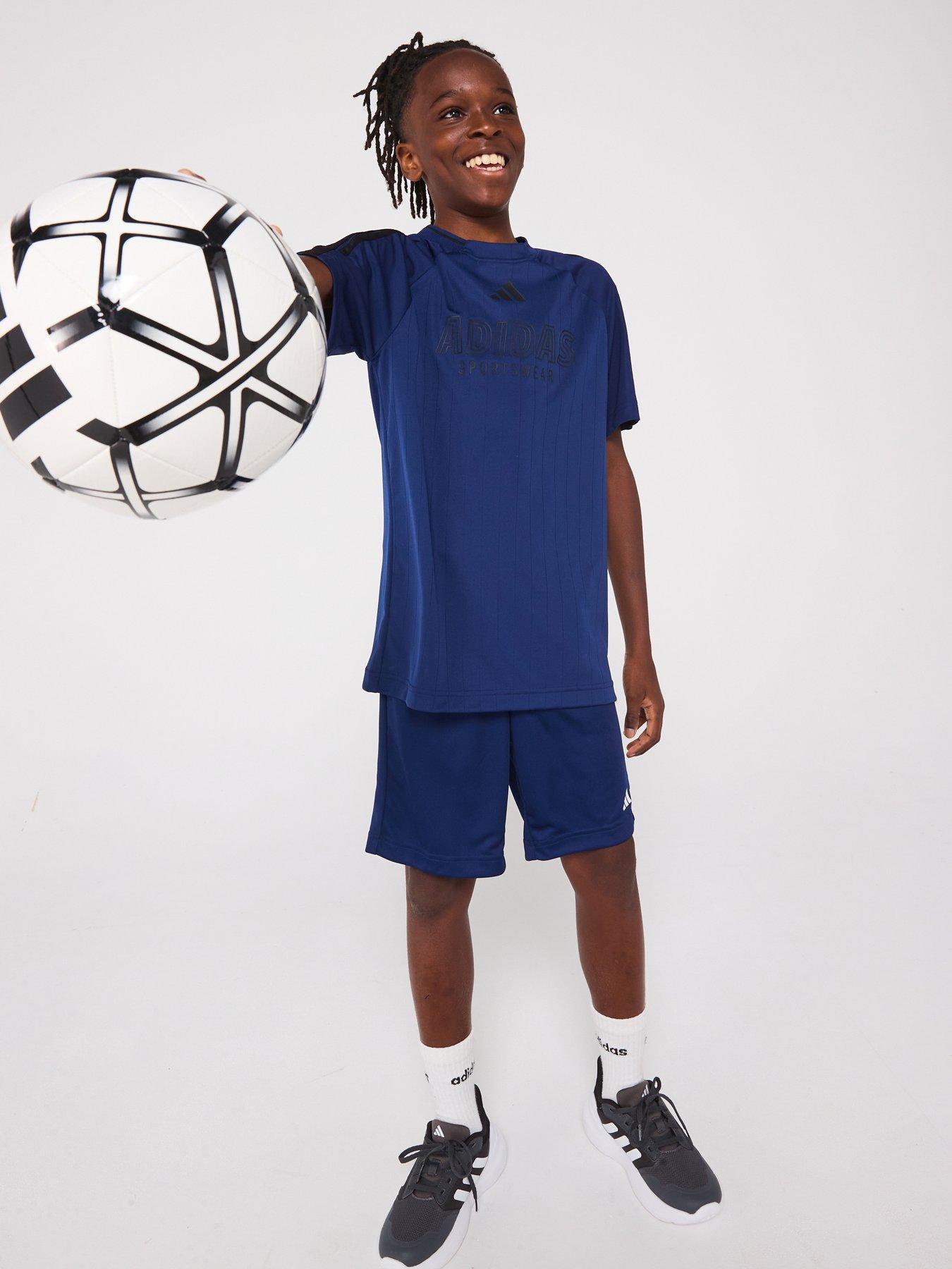 image of adidas-sportswear-junior-boys-house-of-tiro-t-shirt-blue