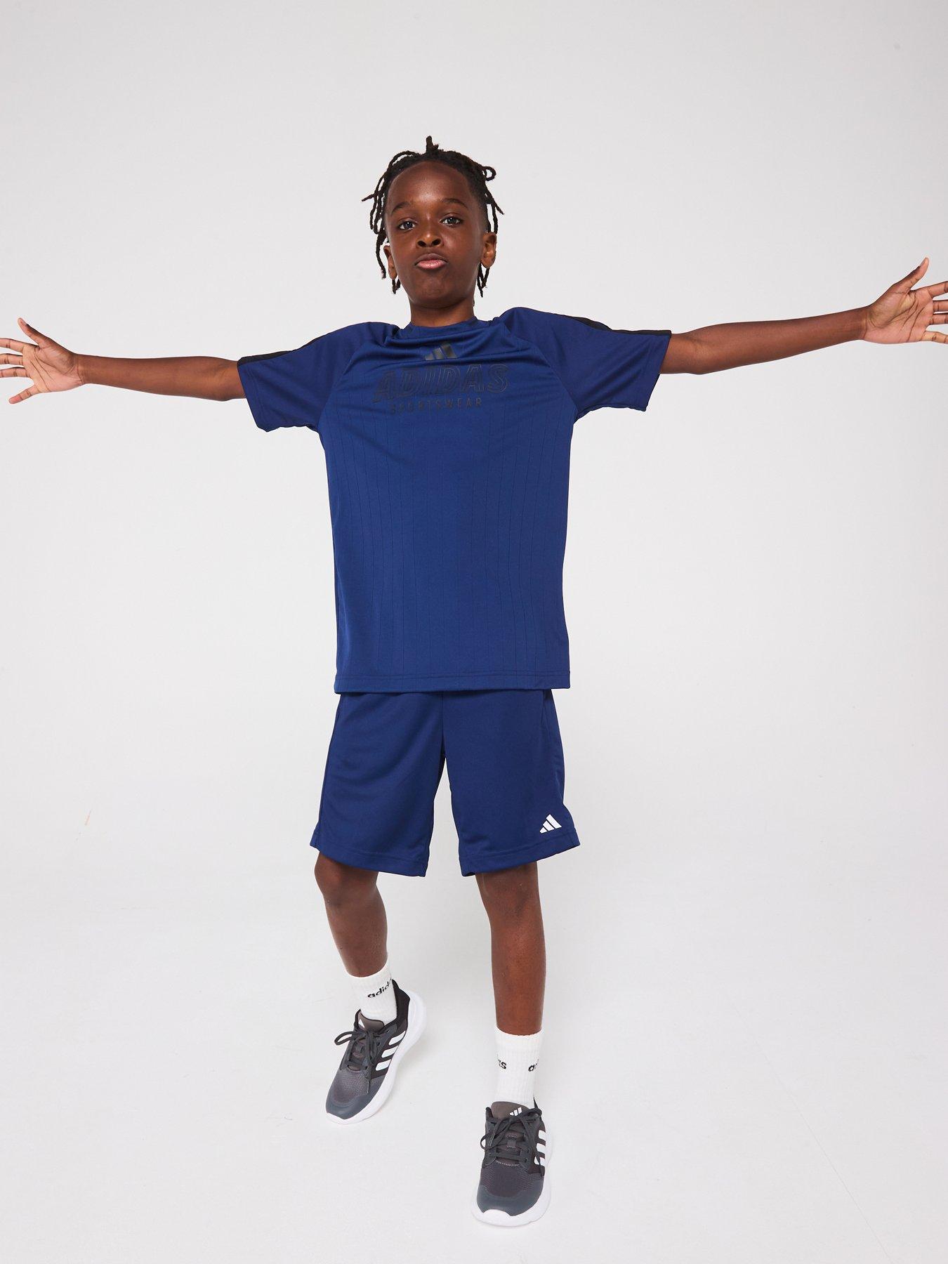  image of adidas-sportswear-junior-boys-house-of-tiro-t-shirt-blue