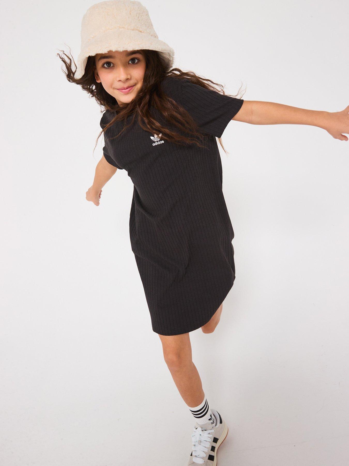 adidas-originals-junior-girls-ribbed-dress-black