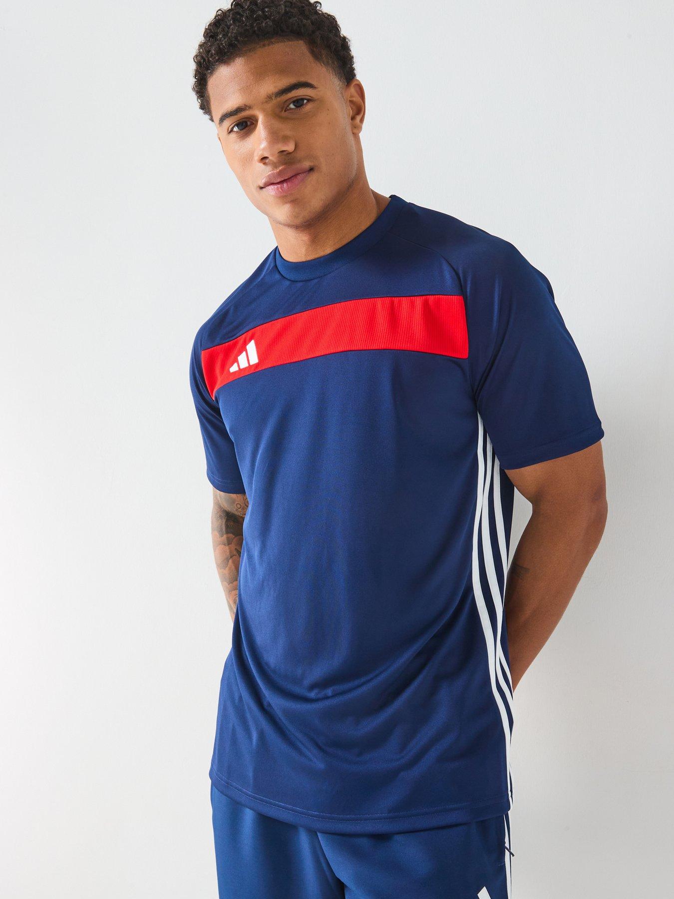adidas-mens-tiro-essentials-tee-navyred
