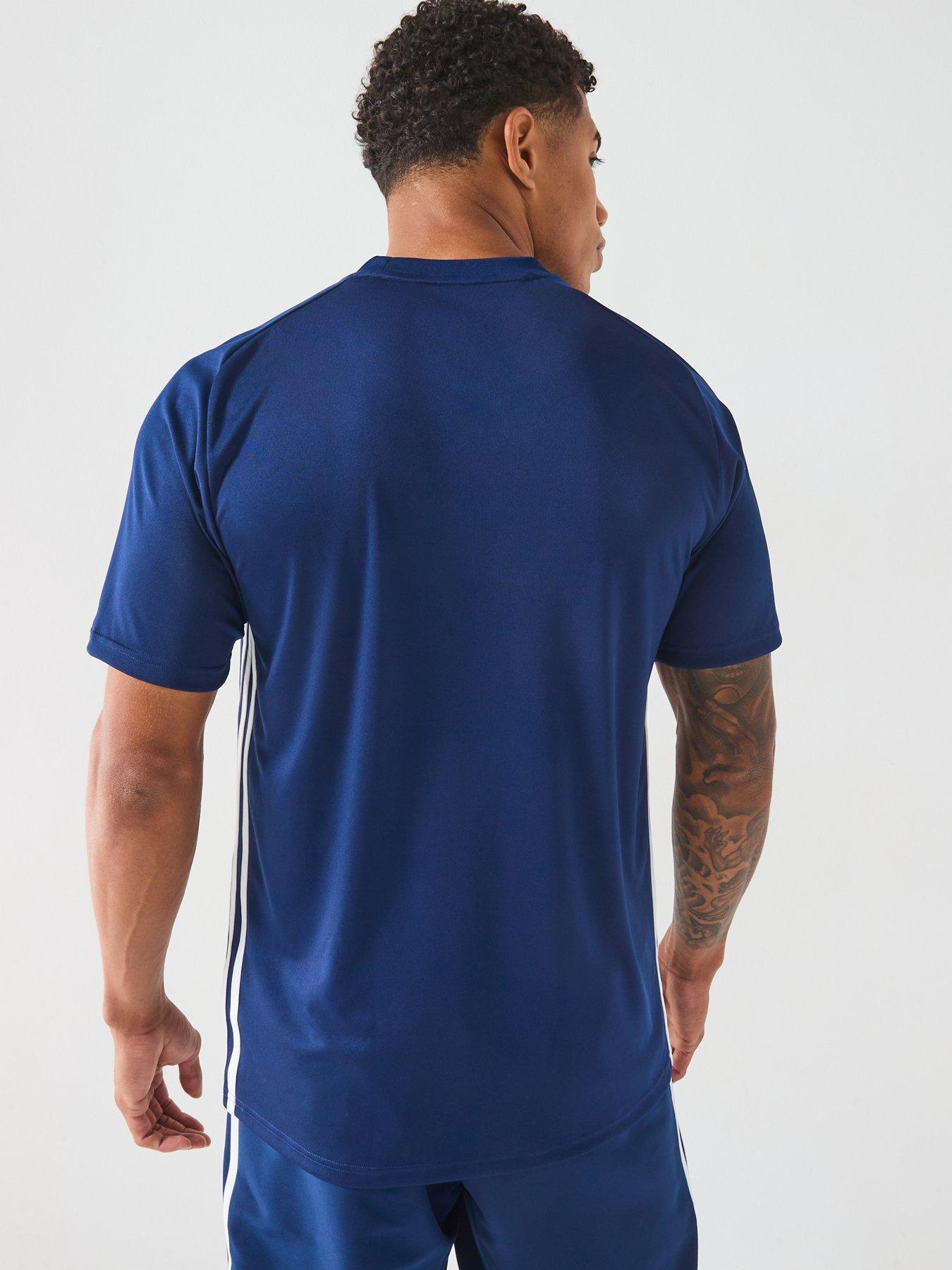  image of adidas-mens-tiro-essentials-tee-navy