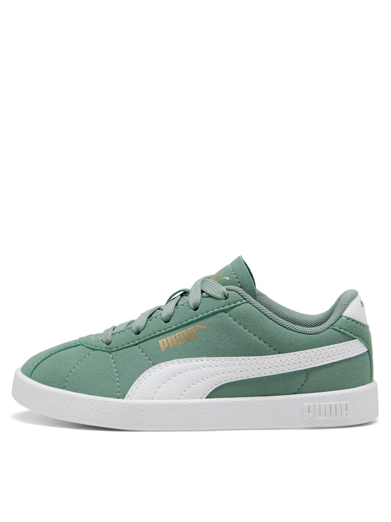 puma-kids-unisex-club-ii-green-moon-puma-white