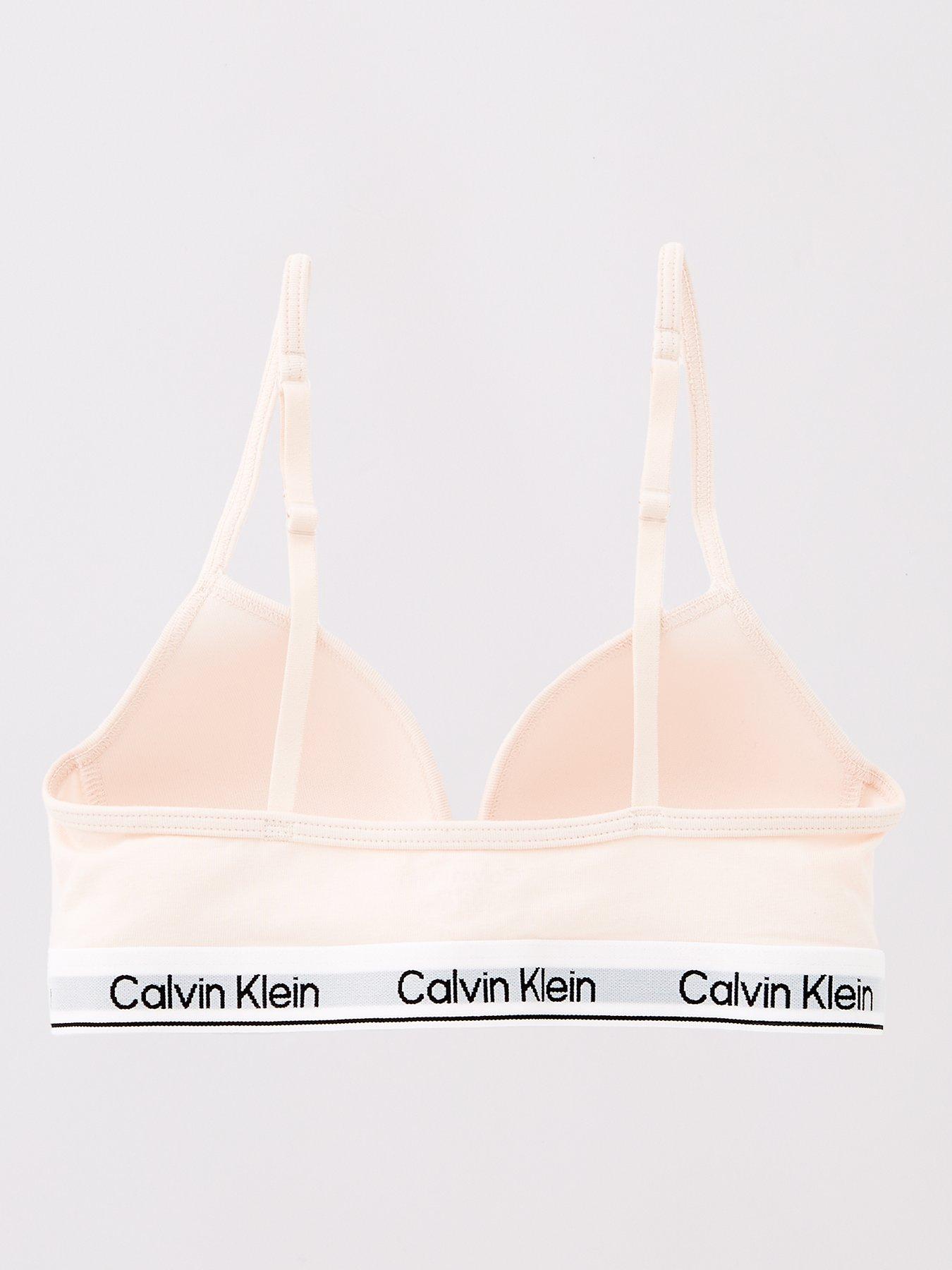  image of calvin-klein-girls-2-pack-triangle-bra-multi