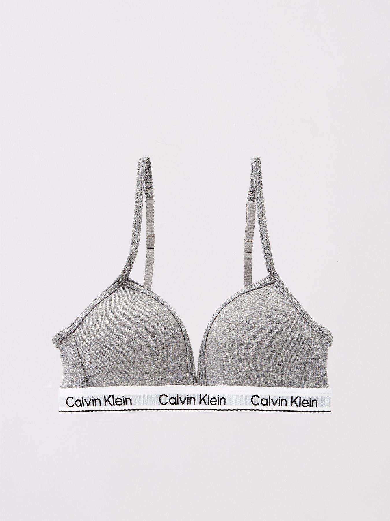  image of calvin-klein-girls-2-pack-triangle-bra-multi