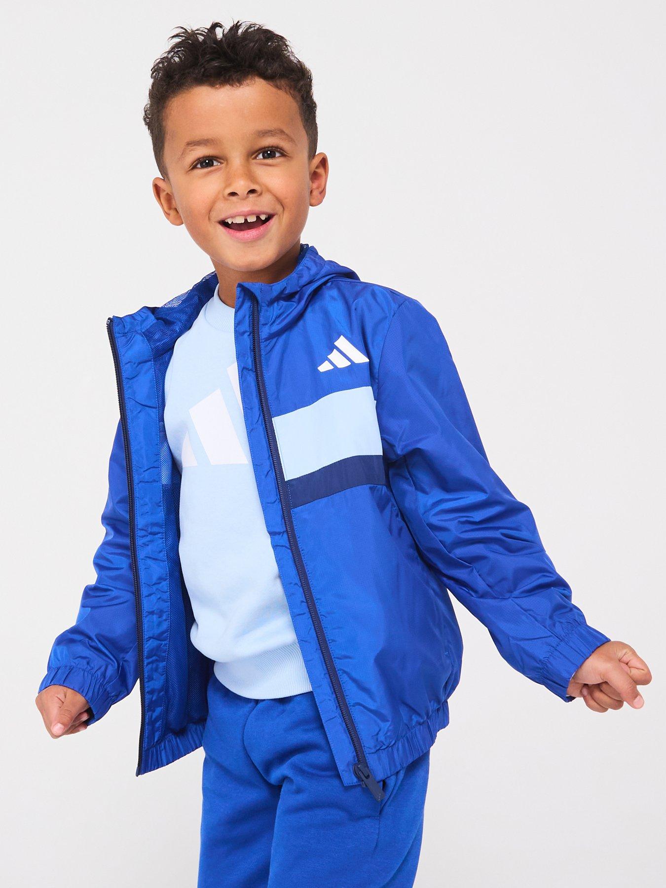 adidas-sportswear-kids-unisex-tiberio-windbreaker-blue