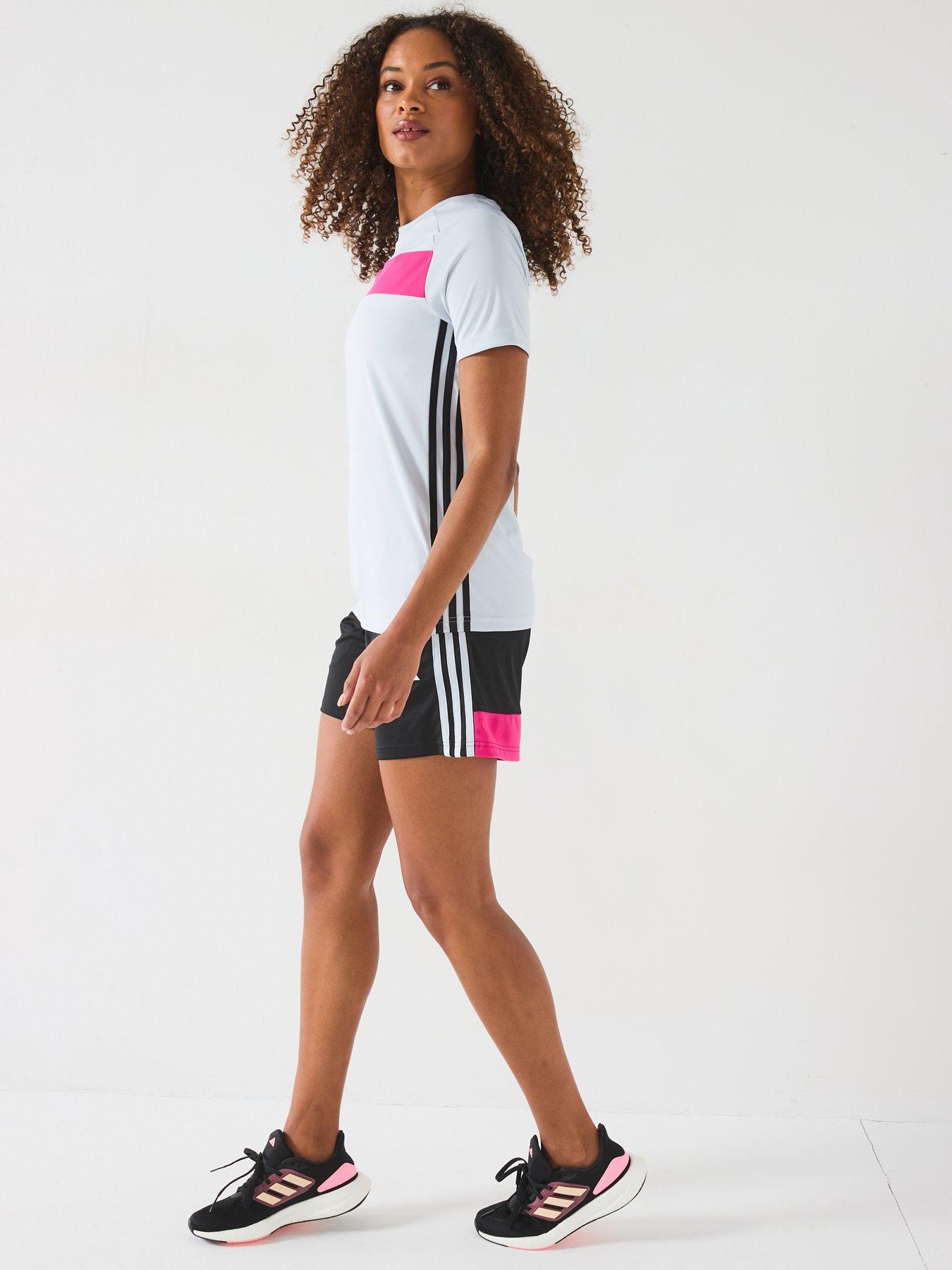 image of adidas-womens-tiro-essentials-tee-greypink
