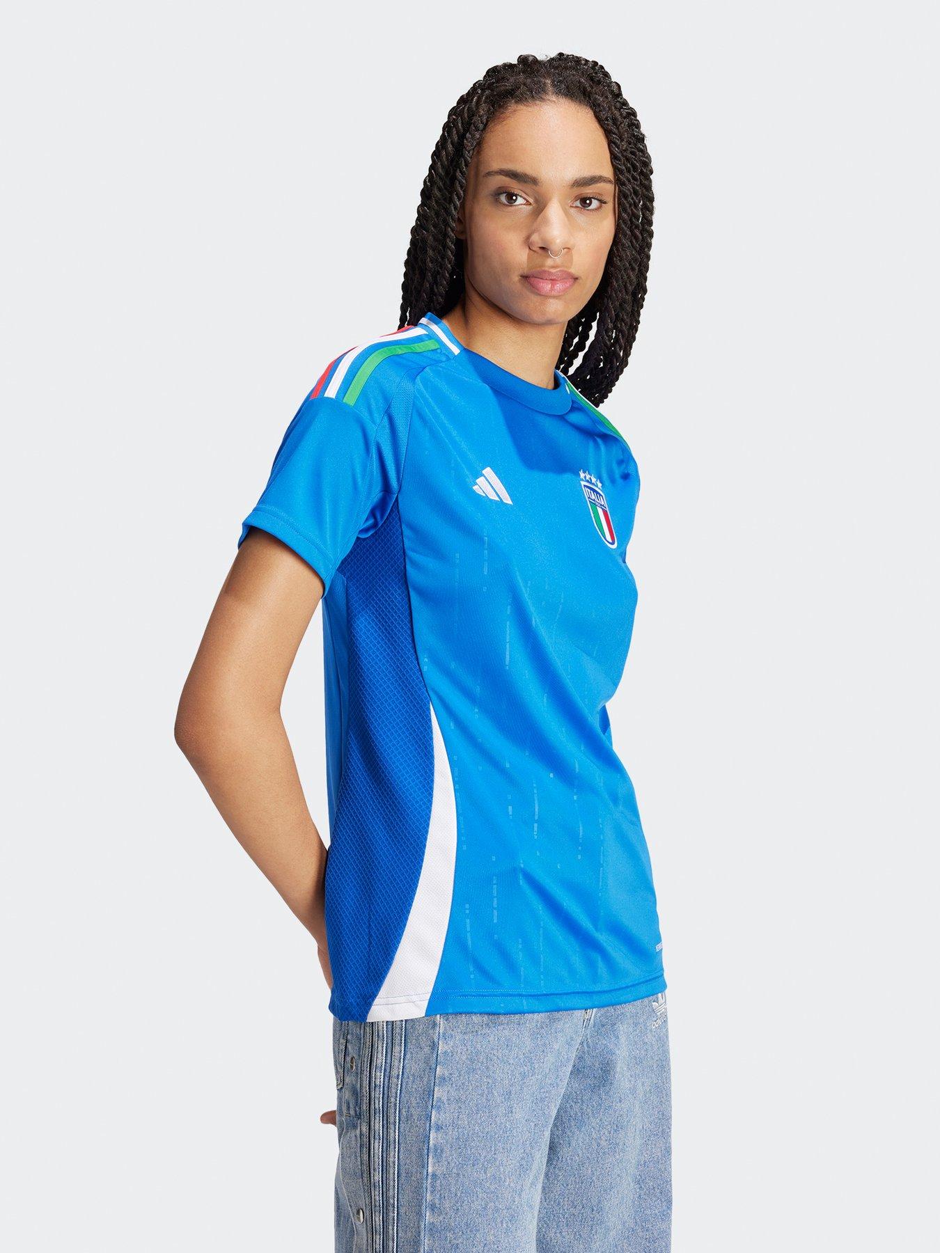  image of adidas-womens-italy-2025-home-shirt-blue
