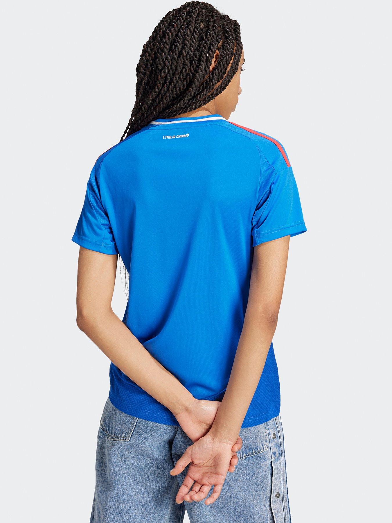  image of adidas-womens-italy-2025-home-shirt-blue