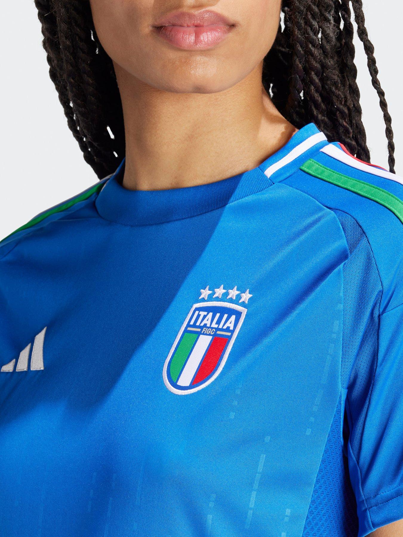  image of adidas-womens-italy-2025-home-shirt-blue