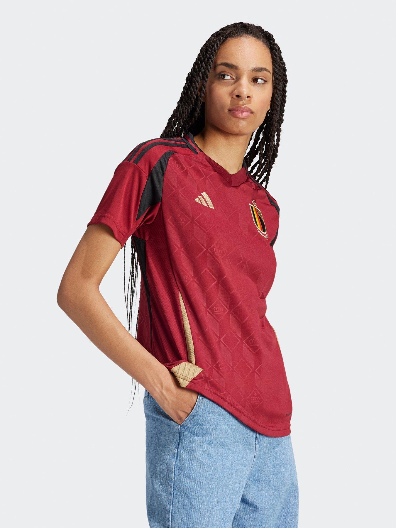  image of adidas-womens-belgium-2025-home-shirt-red