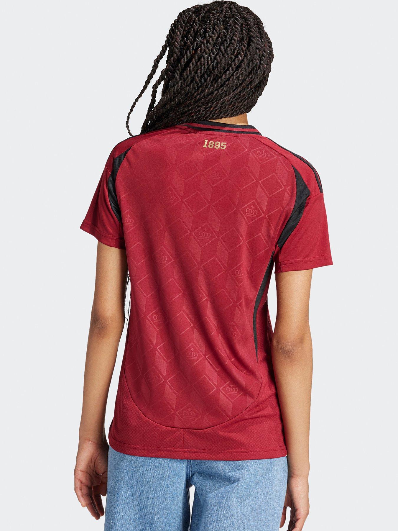  image of adidas-womens-belgium-2025-home-shirt-red
