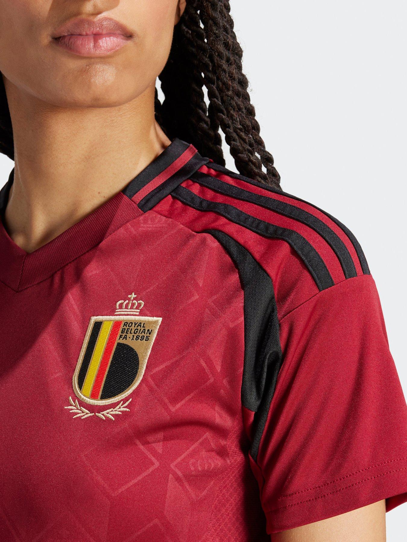  image of adidas-womens-belgium-2025-home-shirt-red