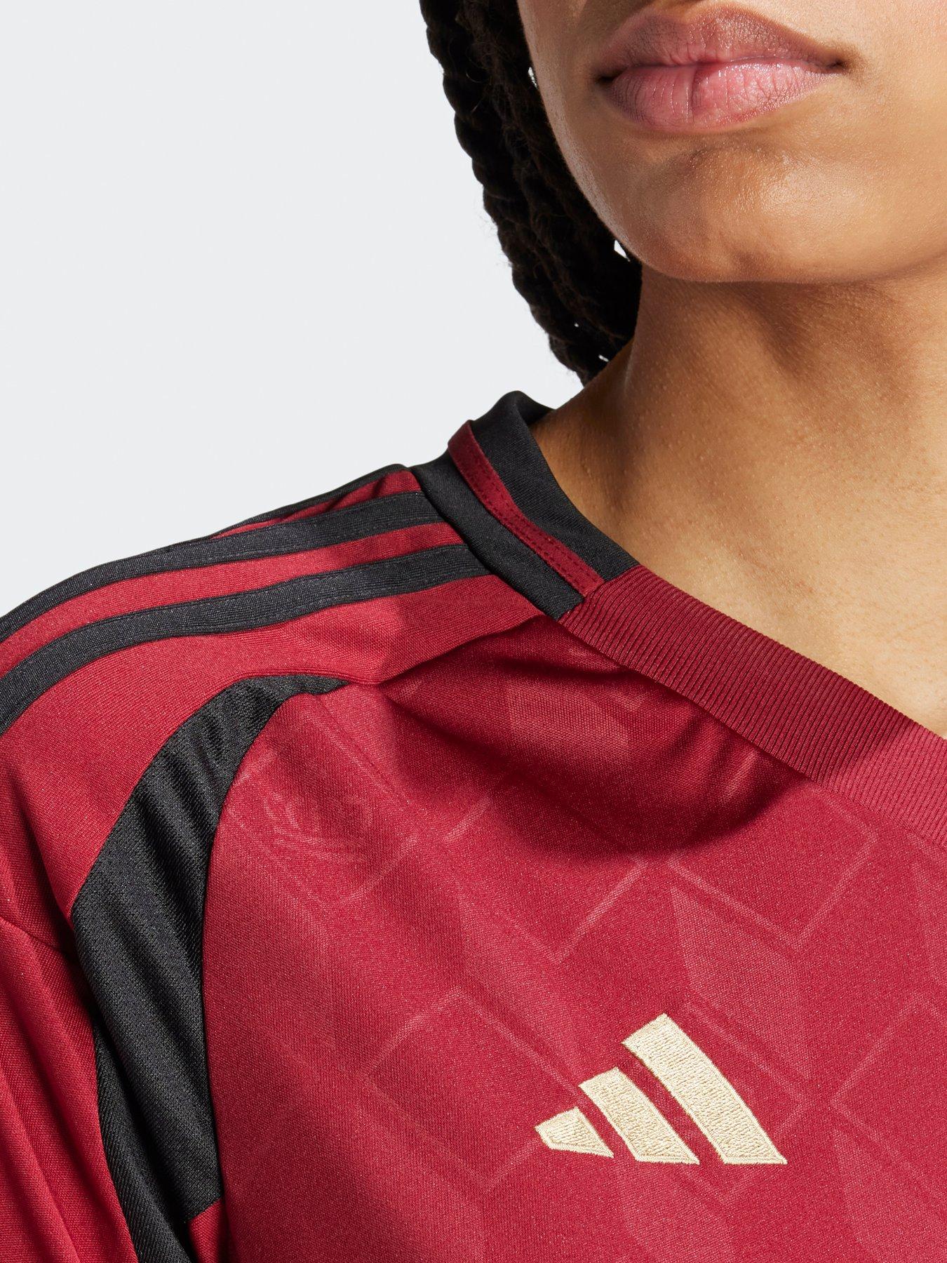  image of adidas-womens-belgium-2025-home-shirt-red