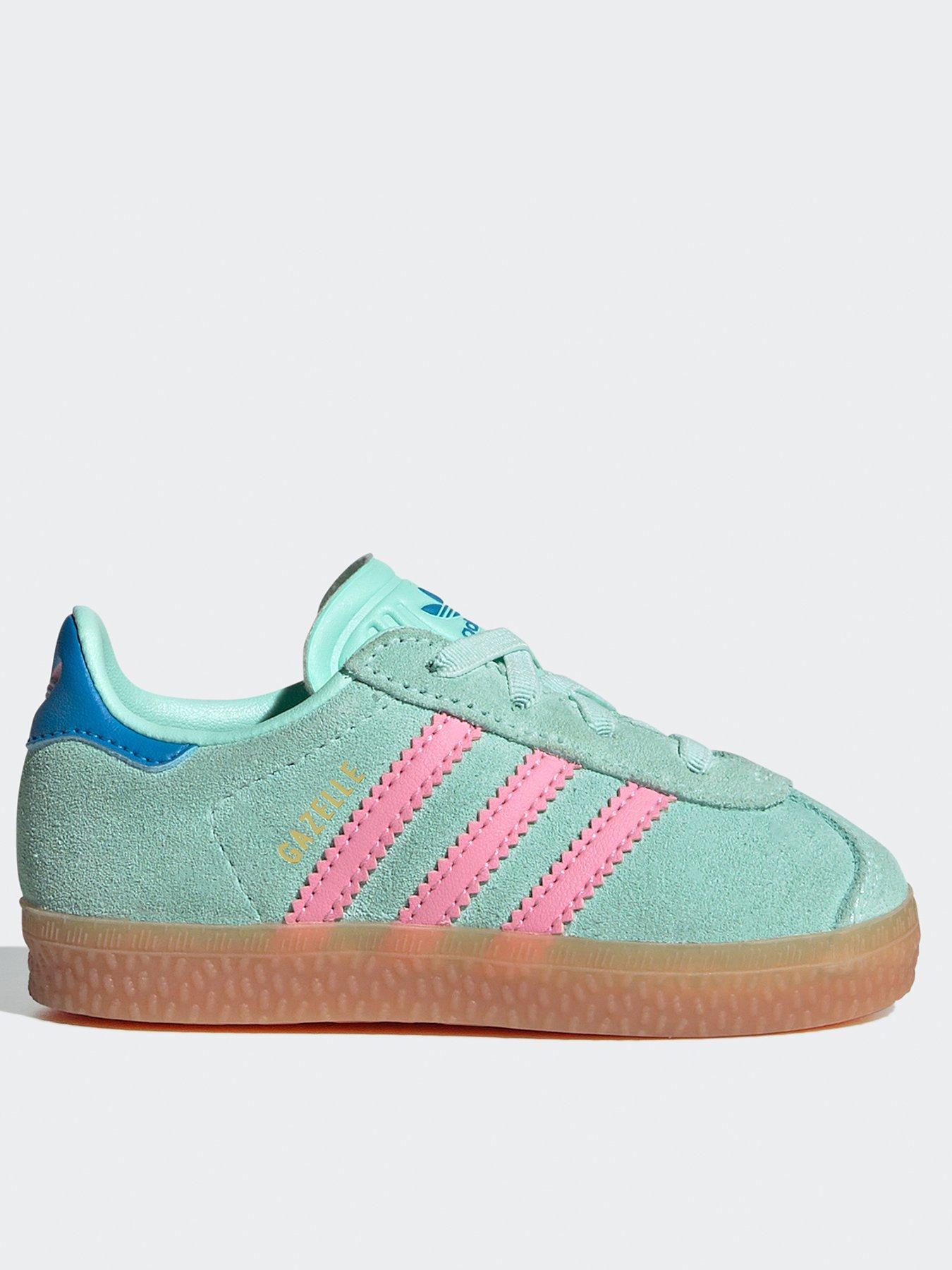 adidas-originals-infant-unisex-gazelle-comfort-closure-elastic-laces-shoes-kids-green