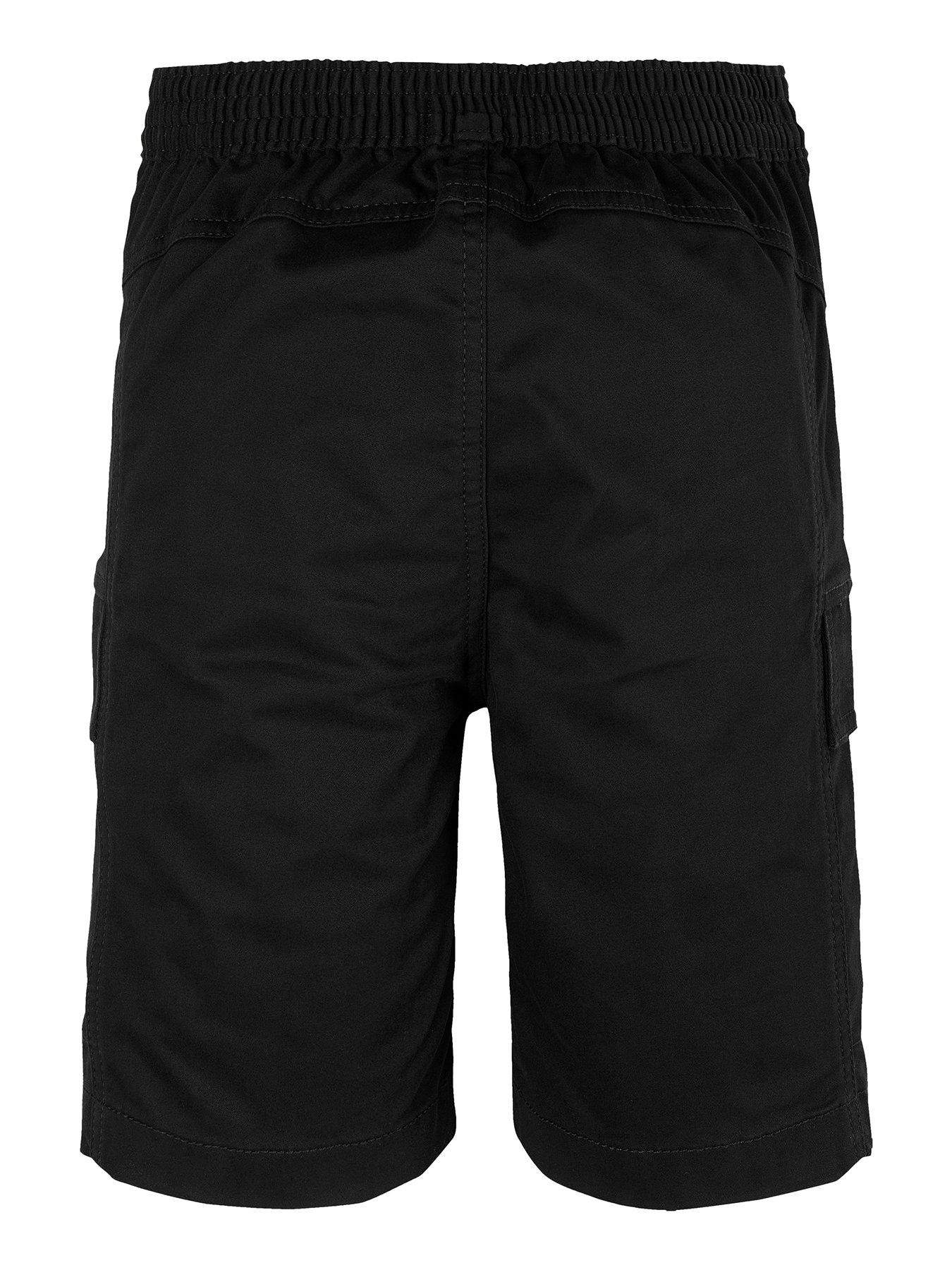  image of calvin-klein-jeans-boys-essential-woven-shorts-black