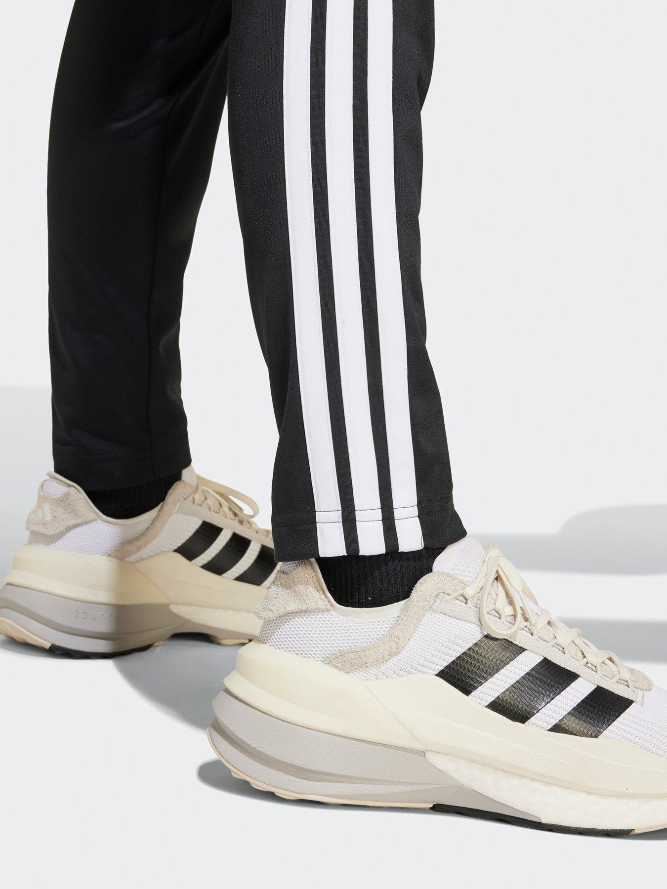  image of adidas-sportswear-junior-boys-seasonal-essentials-tiberio-3-stripes-tricot-track-suit-black