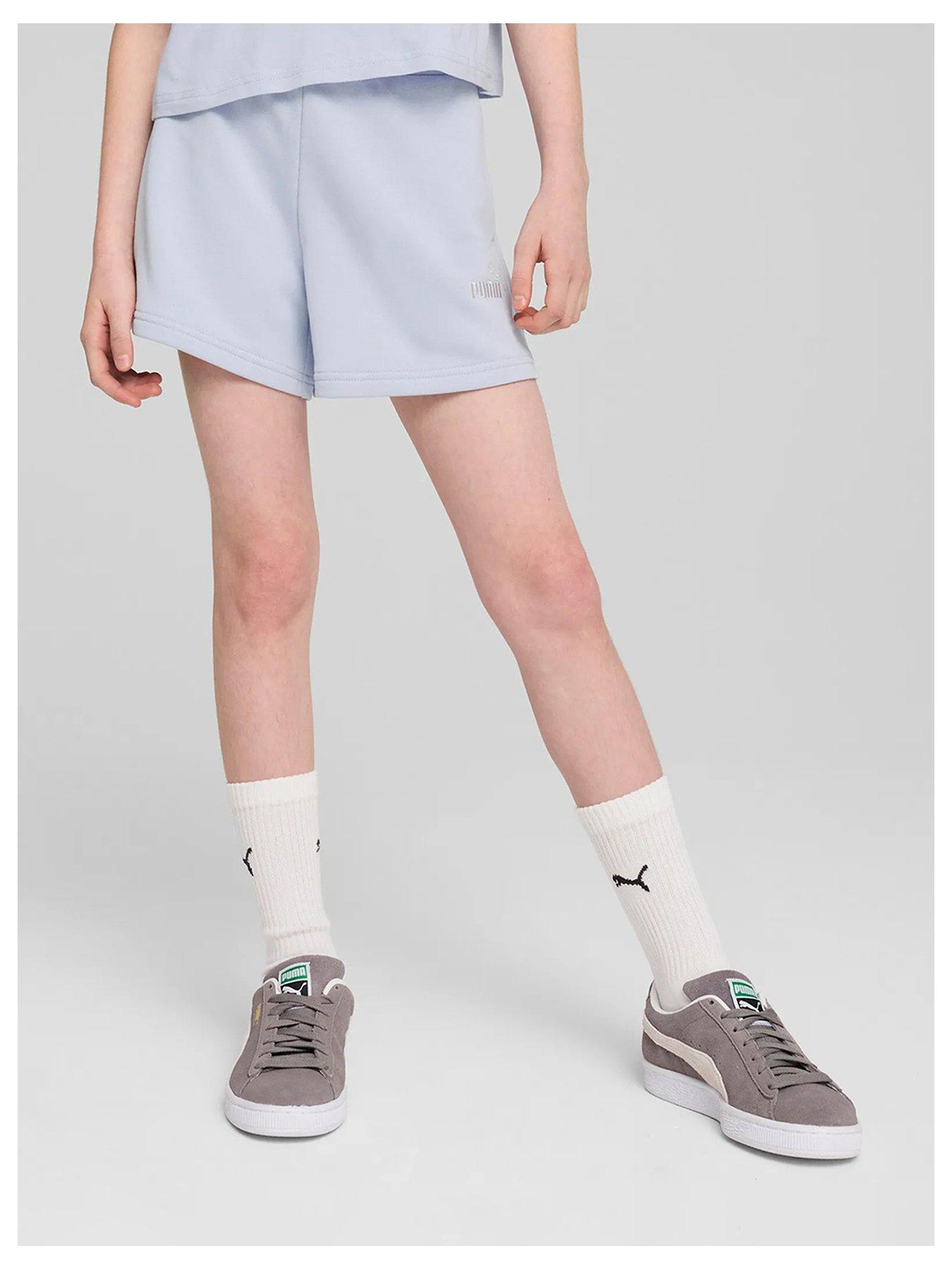 puma-junior-girls-shorts-light-blue