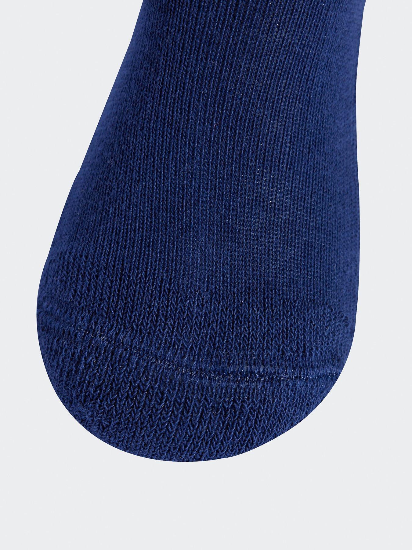  image of adidas-kids-unisex-linear-ankle-socks-5-pairs-blue