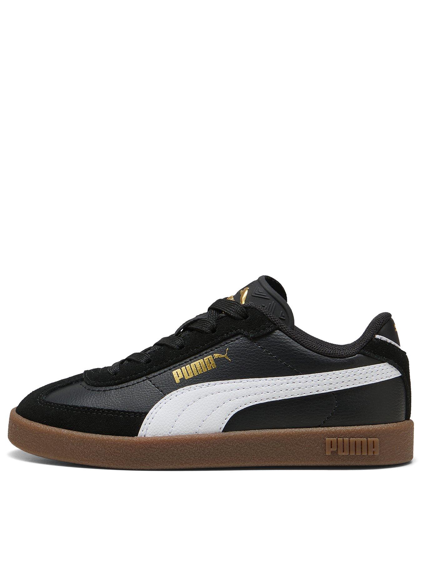  image of puma-kids-unisex-club-ii-era-trainers-black
